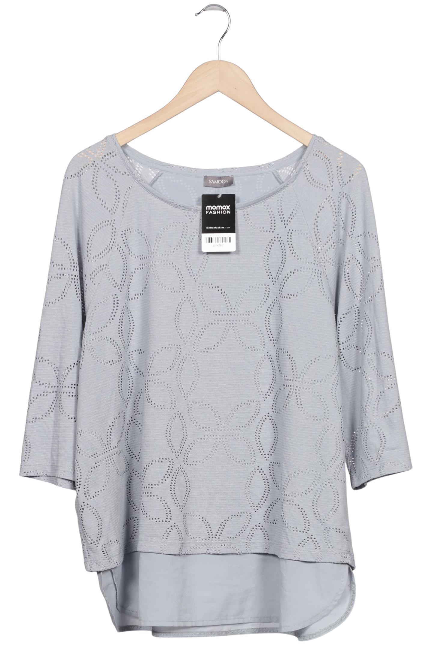 

Samoon by Gerry Weber Damen Langarmshirt, grau, Gr. 44