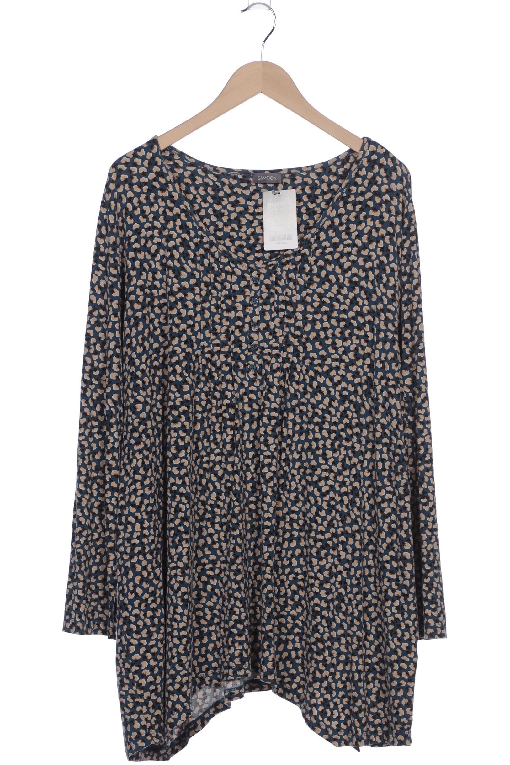 

Samoon by Gerry Weber Damen Langarmshirt, blau, Gr. 52