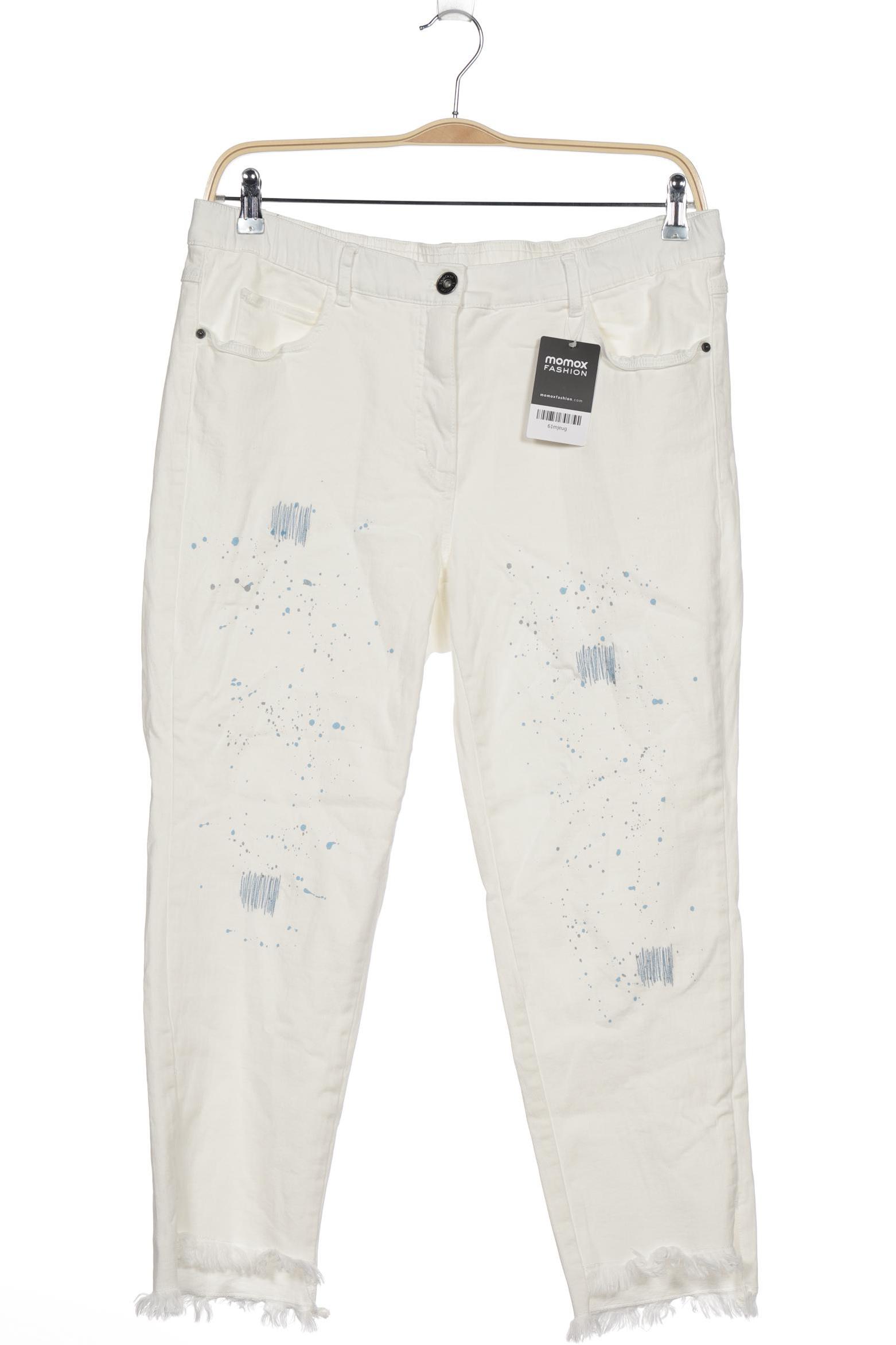 

Samoon Collection Damen Jeans, weiß, Gr. 34