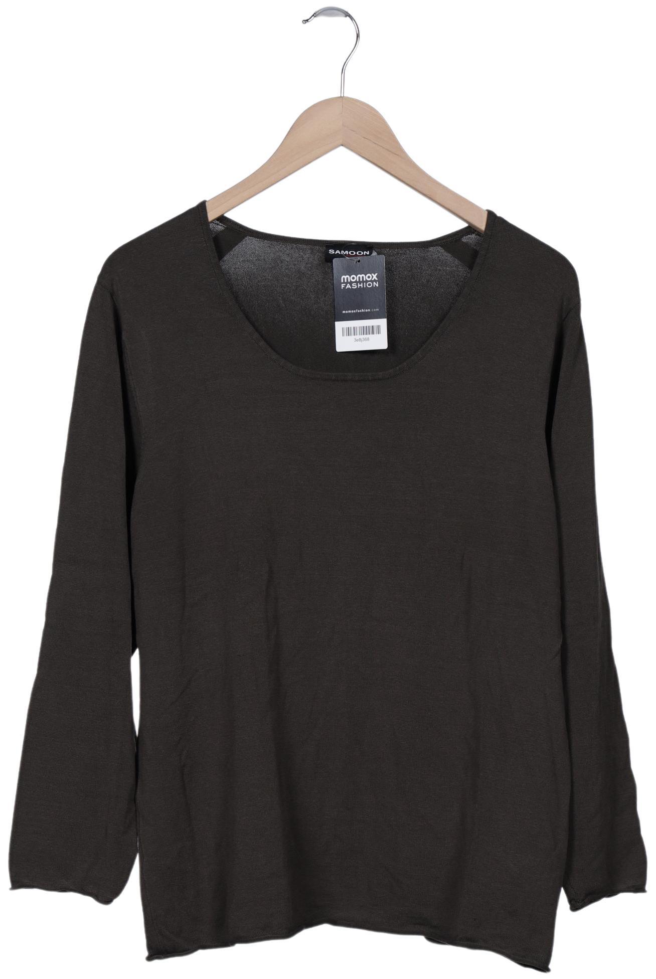 

Samoon Collection Damen Pullover, grün, Gr. 48