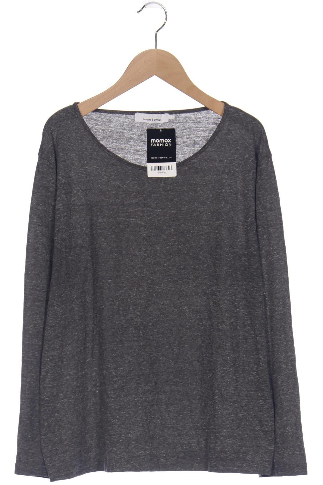 

Samsøe & Samsøe Damen Langarmshirt, grau