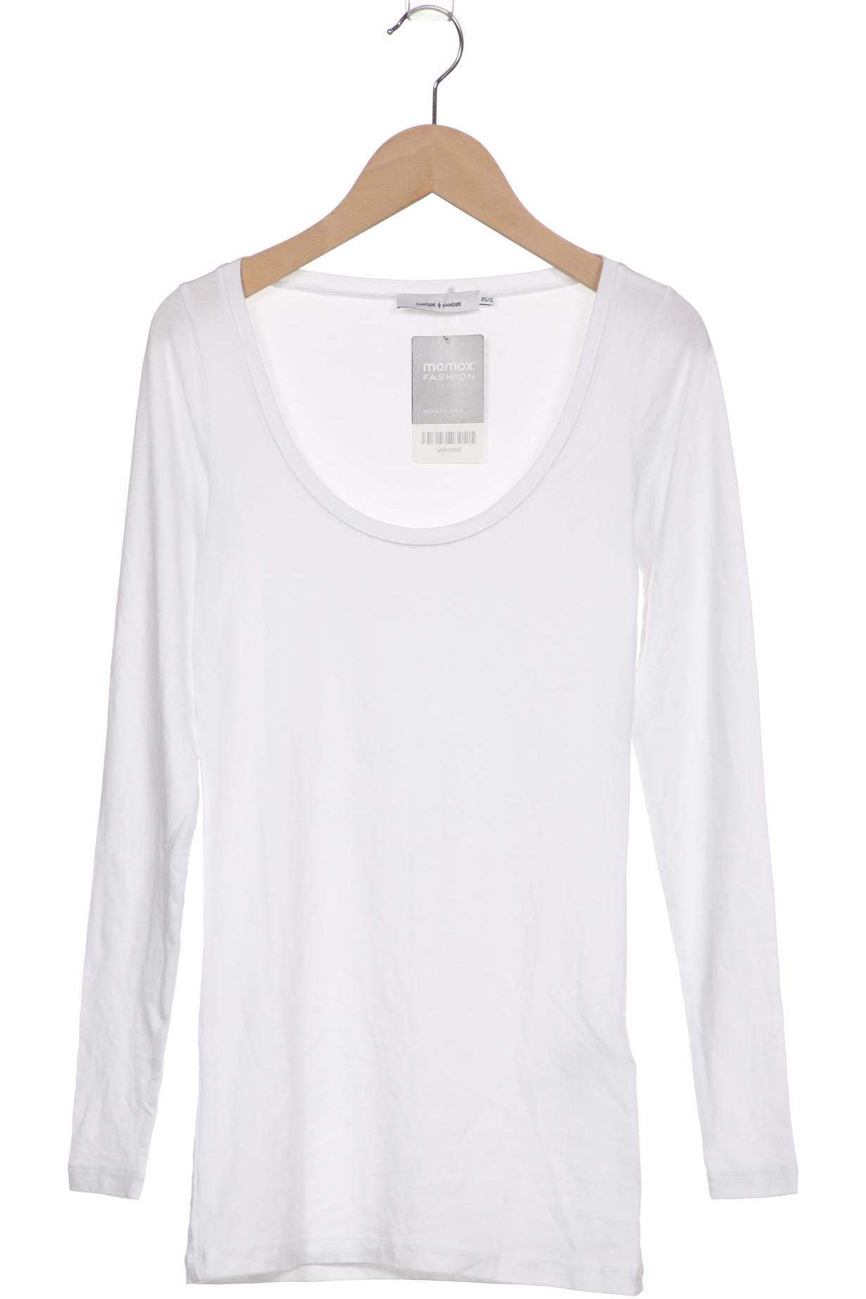 

Samsøe & Samsøe Damen Langarmshirt, weiß