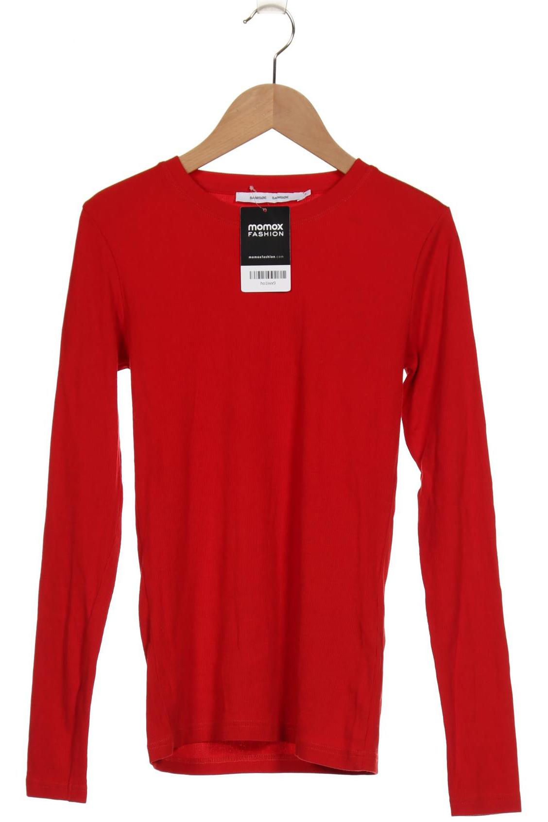 

Samsoe & Samsoe Damen Langarmshirt, rot, Gr. 36