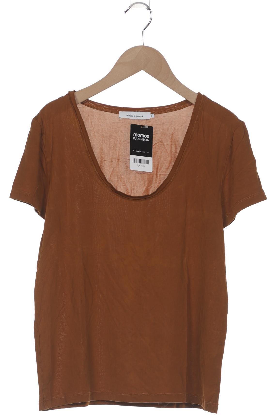

Samsoe & Samsoe Damen T-Shirt, braun, Gr. 36