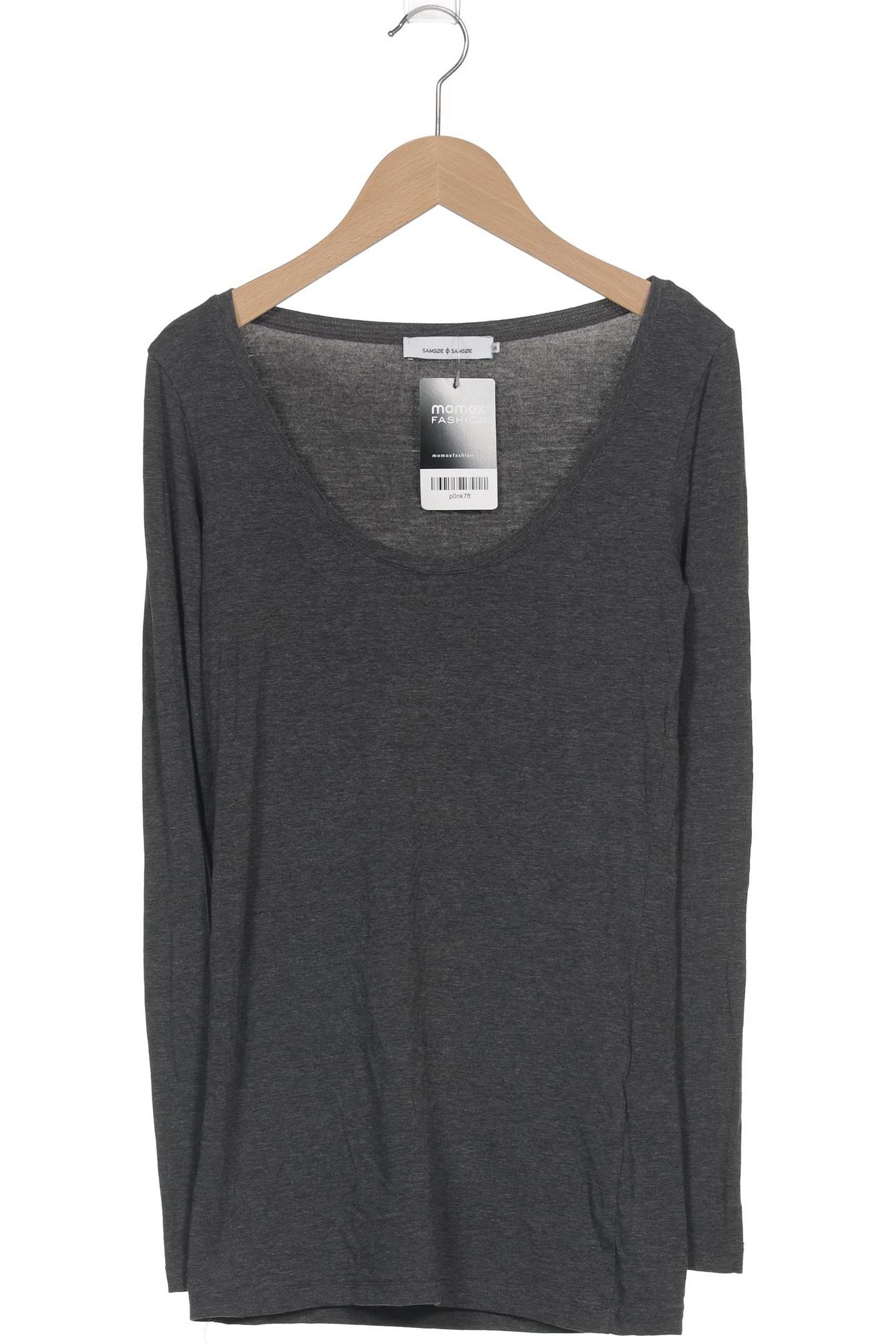 

Samsoe & Samsoe Damen Langarmshirt, grau, Gr. 36