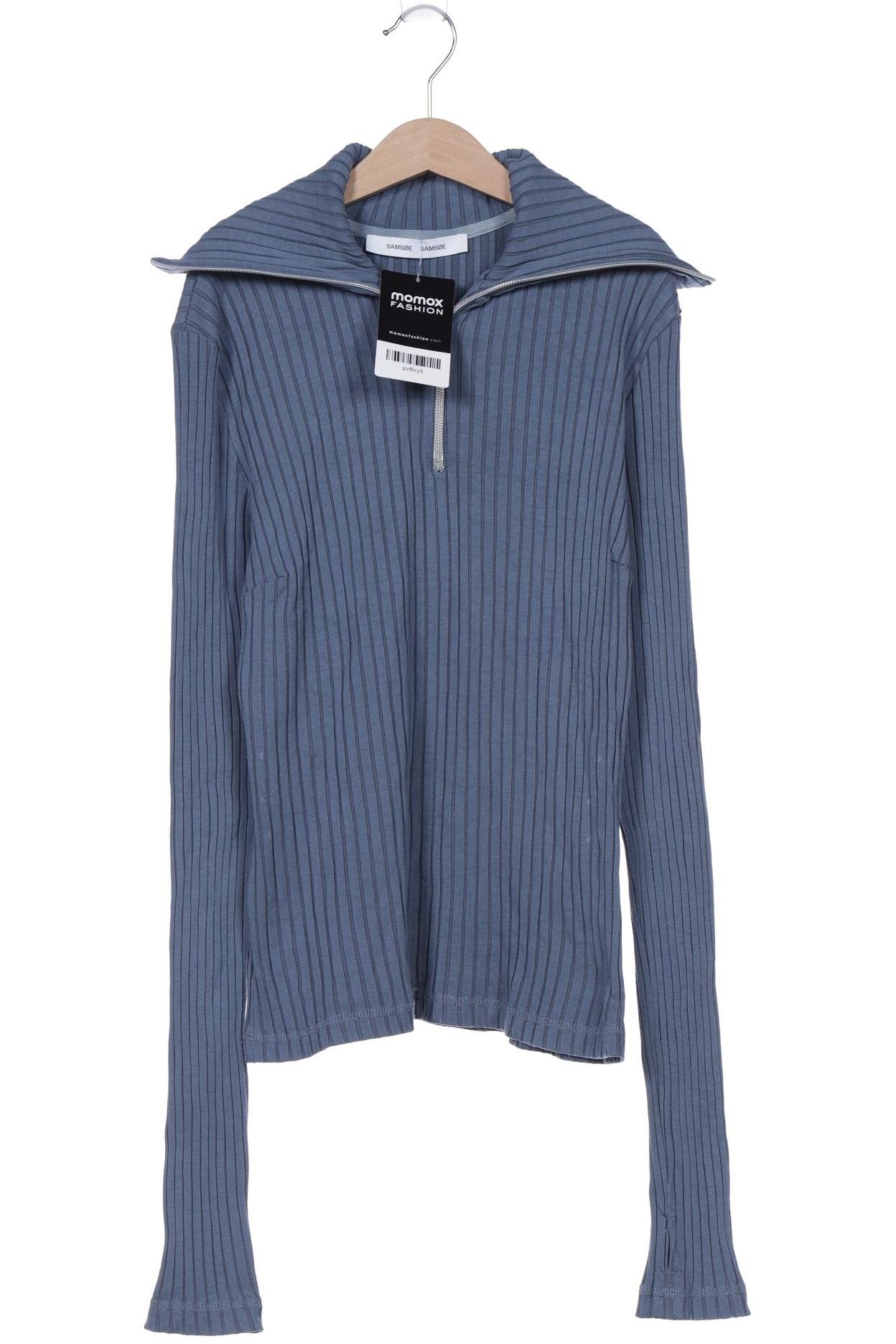 

Samsoe & Samsoe Damen Langarmshirt, blau, Gr. 36