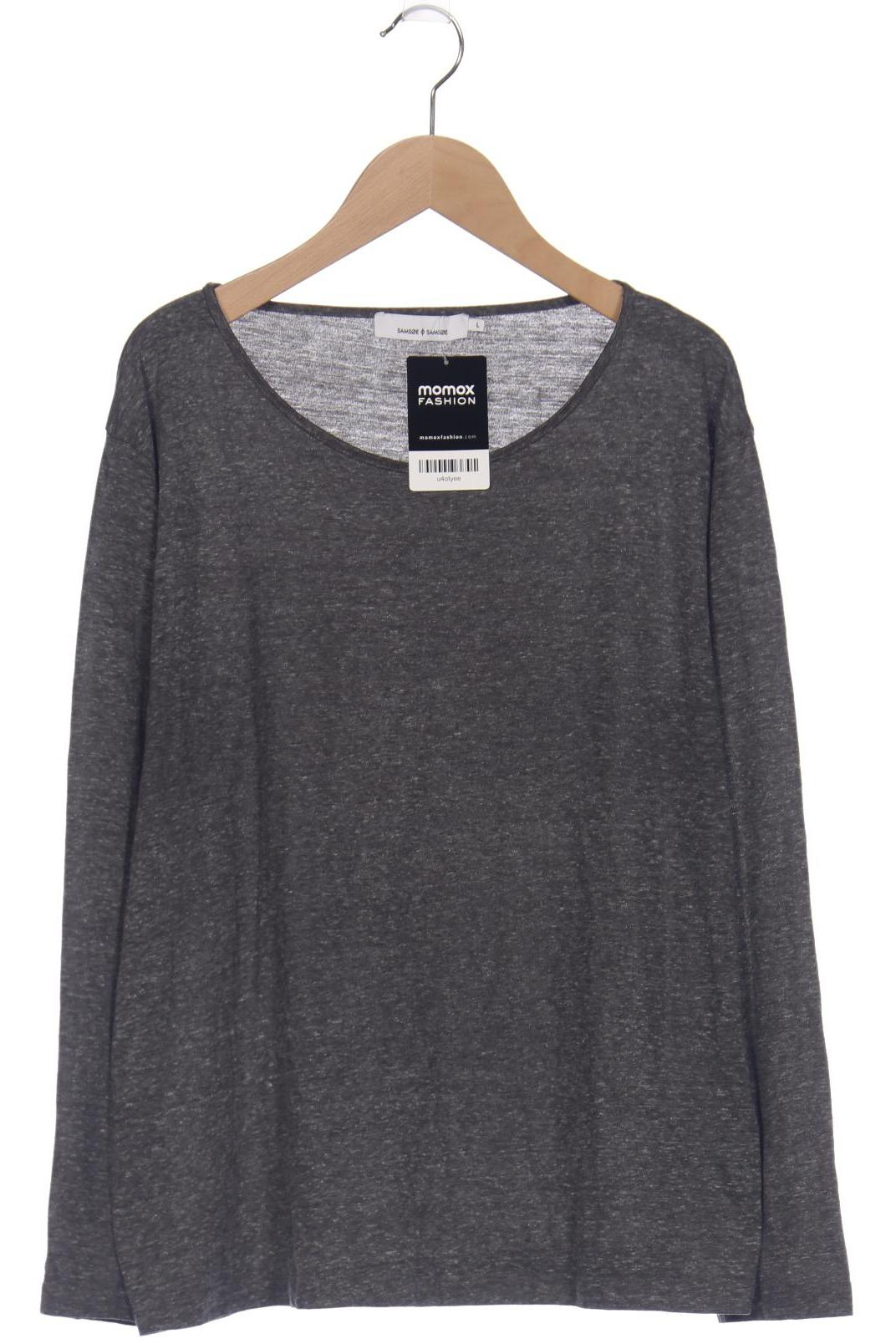 

Samsoe & Samsoe Damen Langarmshirt, grau, Gr. 42
