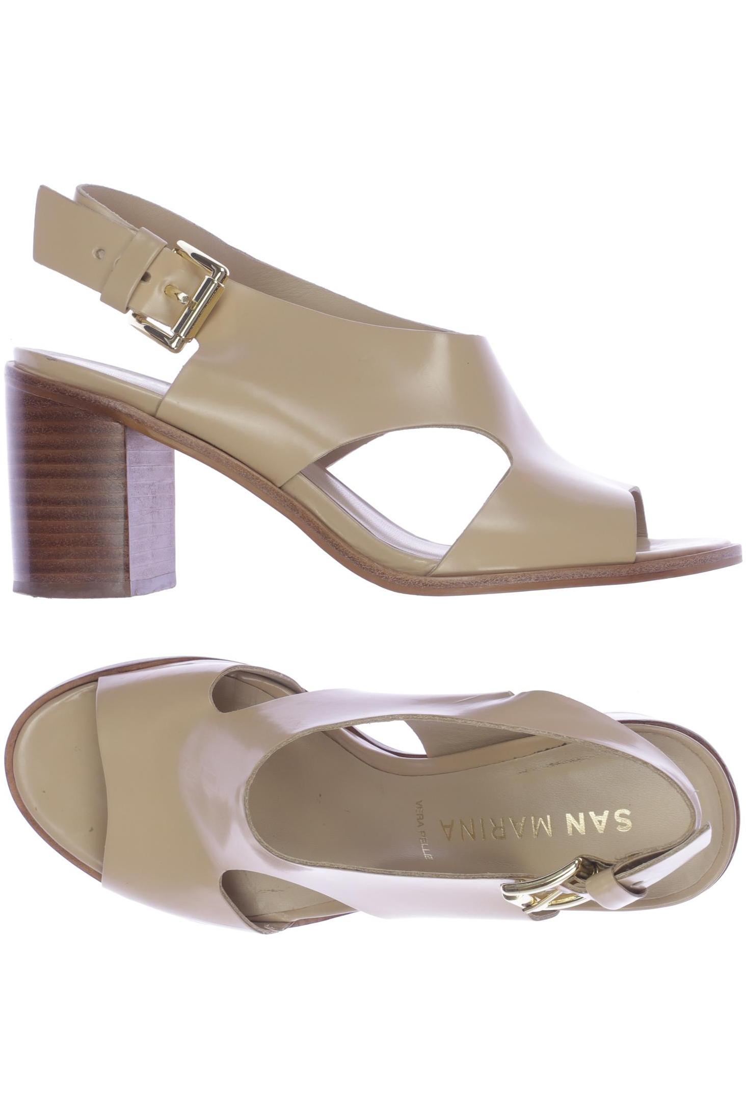 

san marina Damen Sandale, beige, Gr. 36