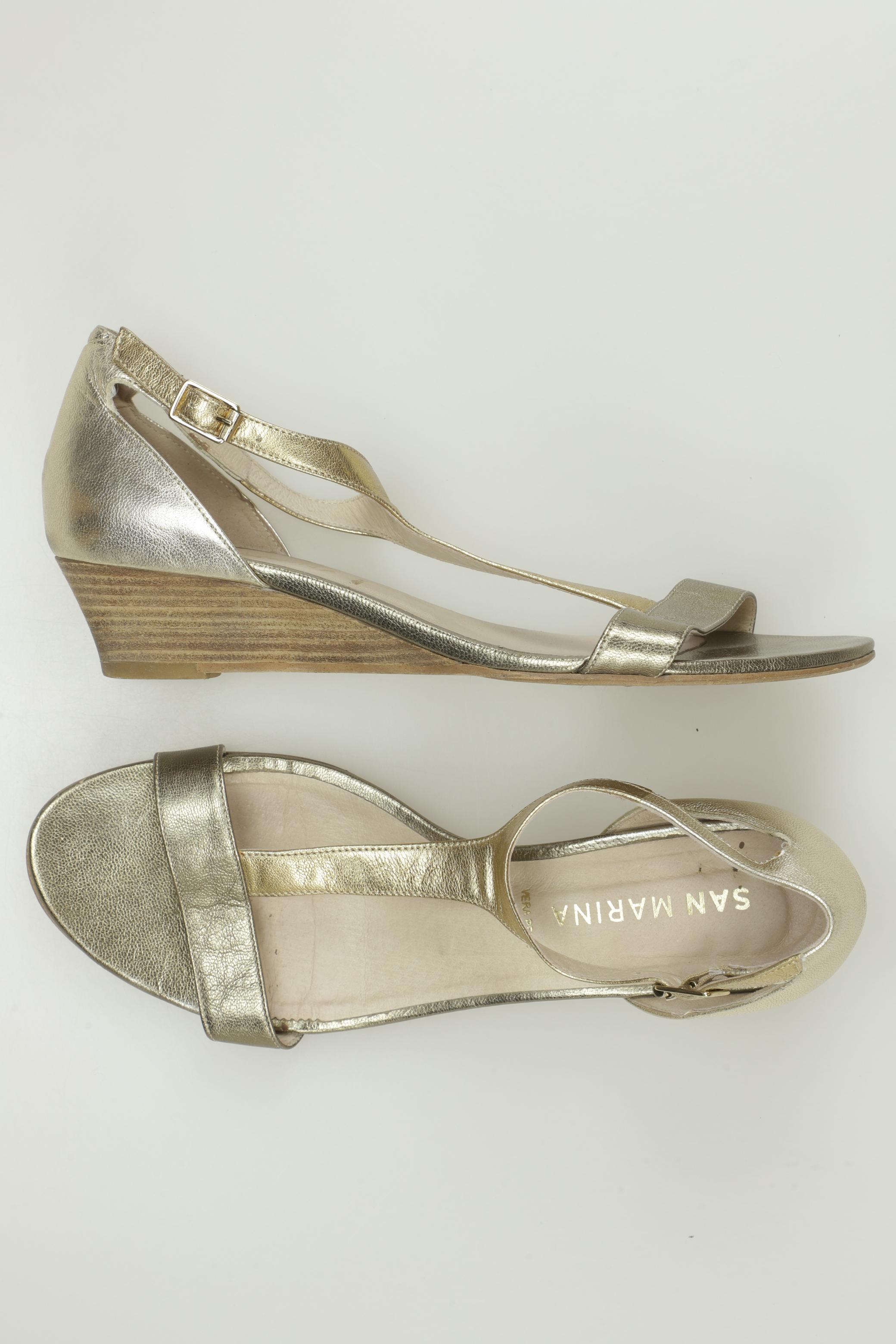 

san marina Damen Sandale, gold, Gr. 39