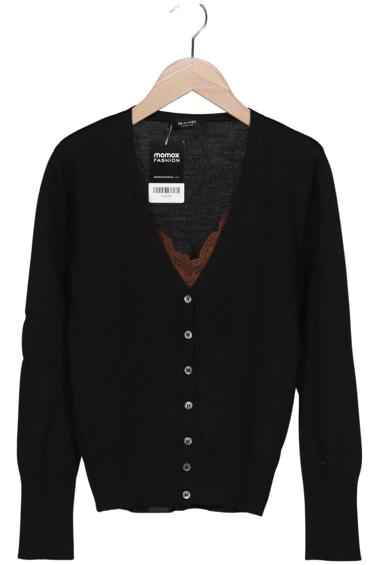 

sand copenhagen Damen Strickjacke, schwarz, Gr. 38