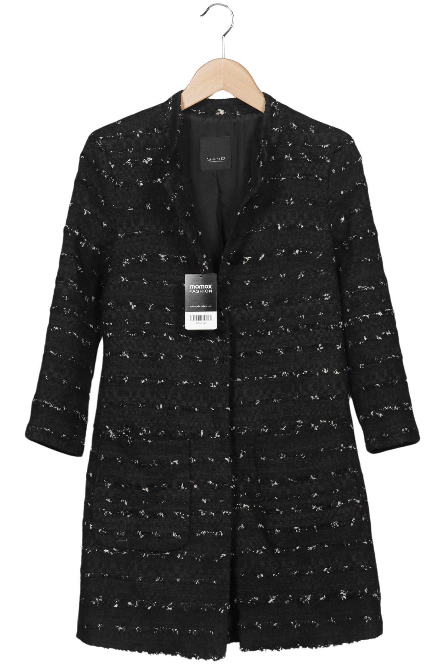 

sand copenhagen Damen Mantel, schwarz, Gr. 36