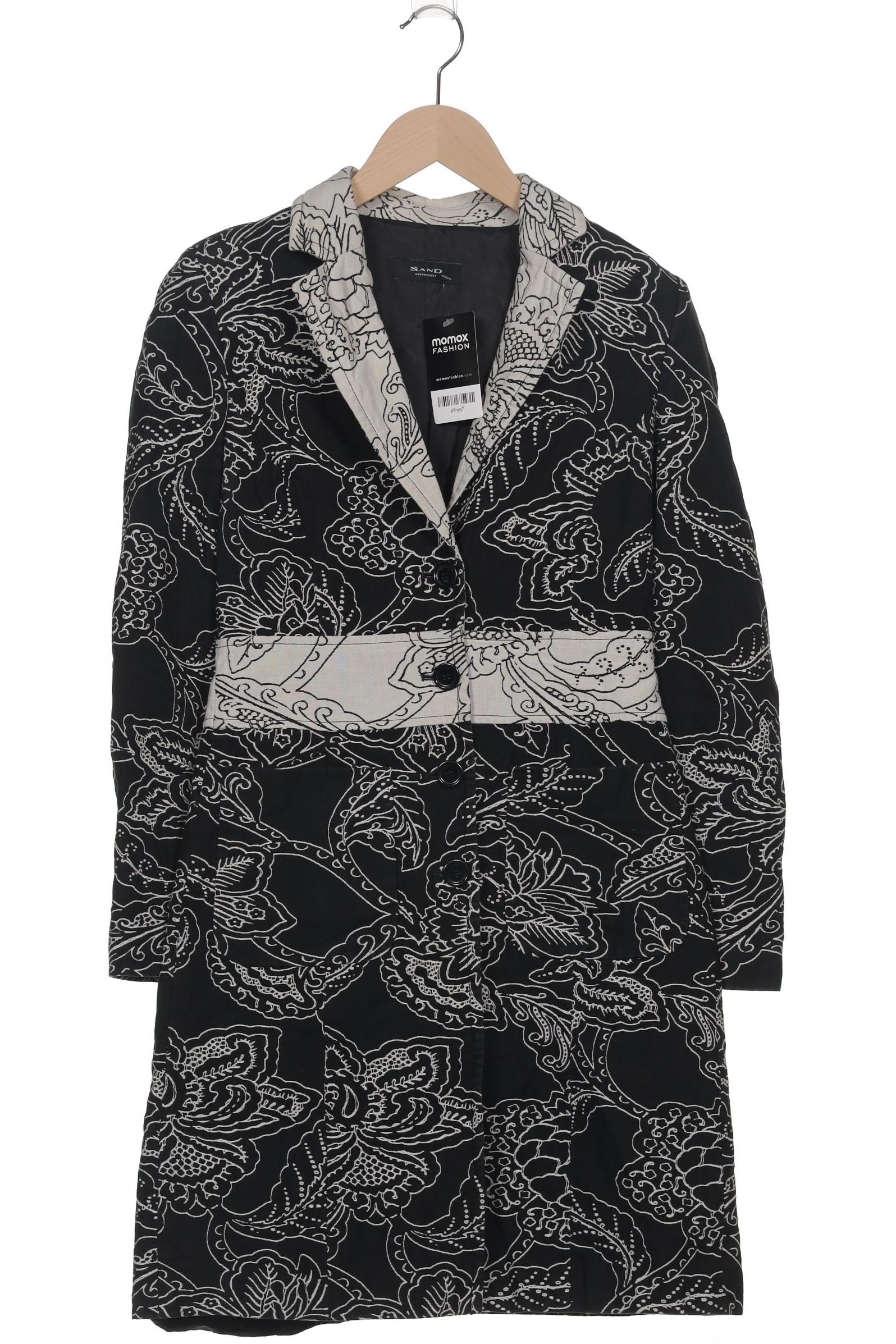

sand copenhagen Damen Mantel, schwarz, Gr. 38