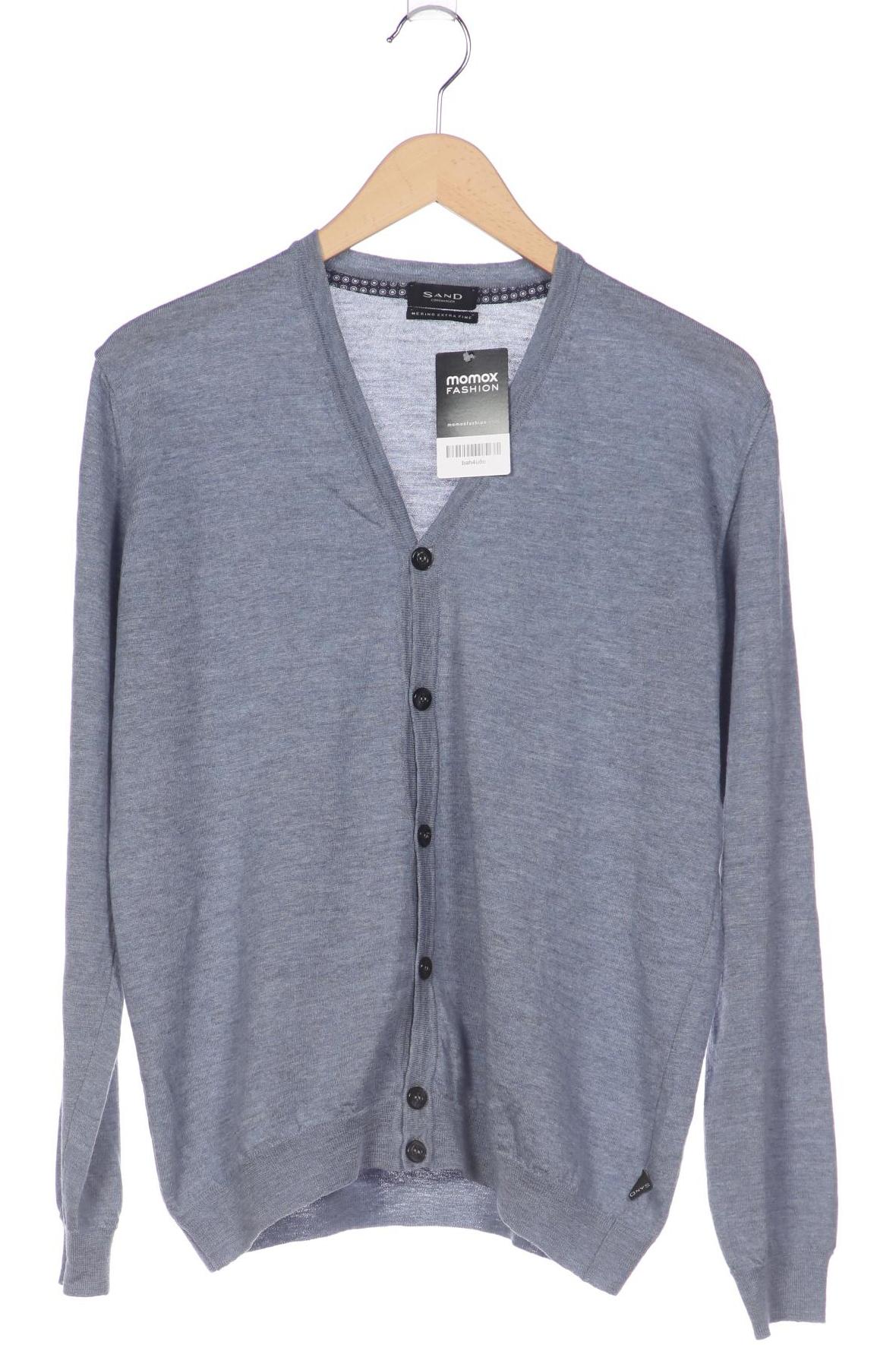 

sand copenhagen Herren Strickjacke, blau, Gr. 52