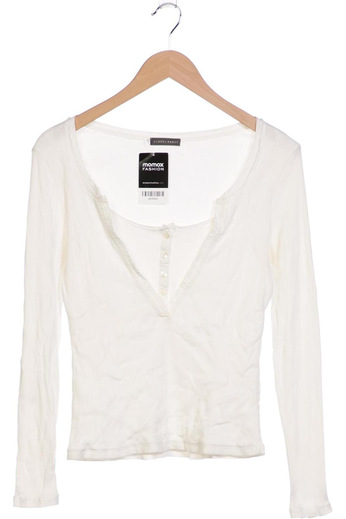 

Sandra Pabst Damen Langarmshirt, weiß, Gr. 36