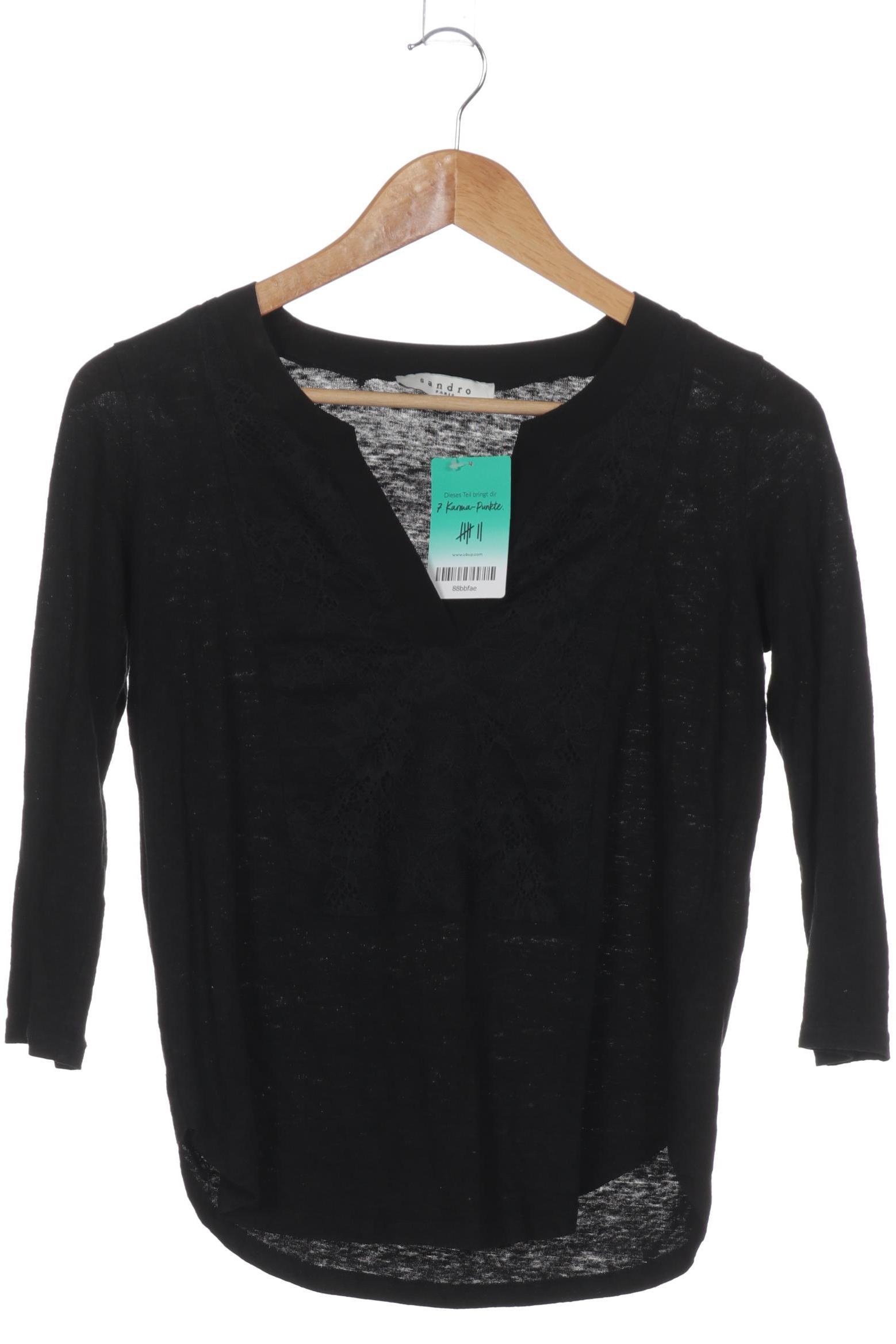 

Sandro Damen Langarmshirt, schwarz, Gr.