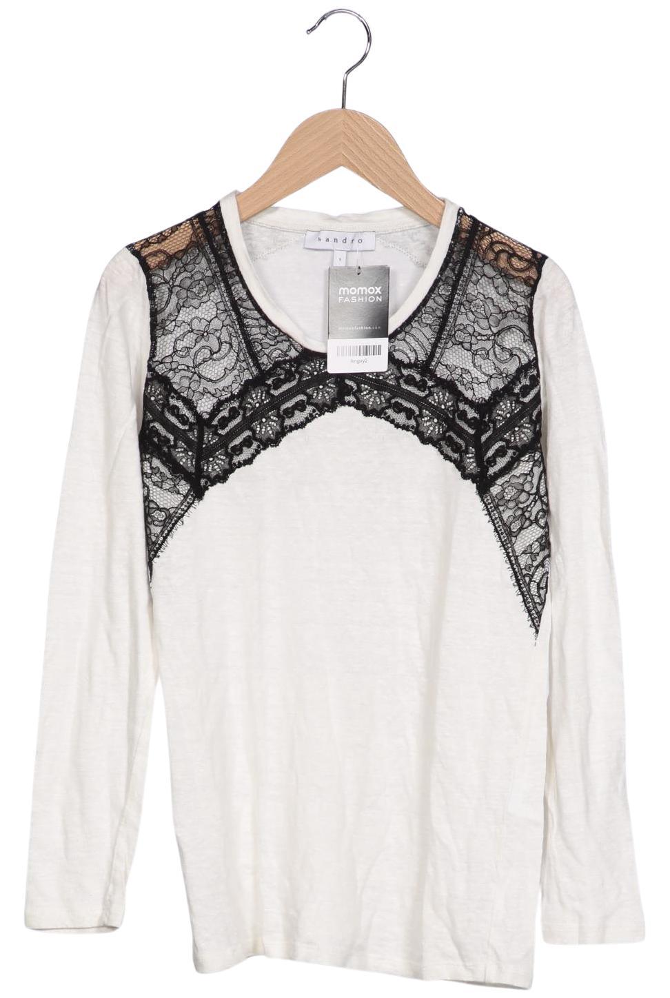 

Sandro Damen Langarmshirt, cremeweiß, Gr. 36