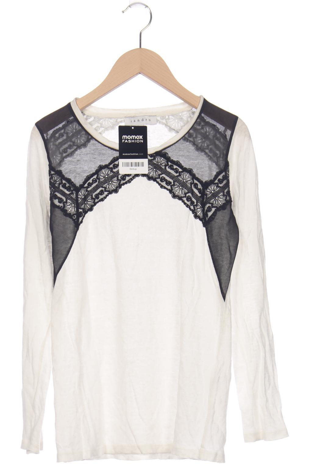 

Sandro Damen Langarmshirt, weiß, Gr. 36