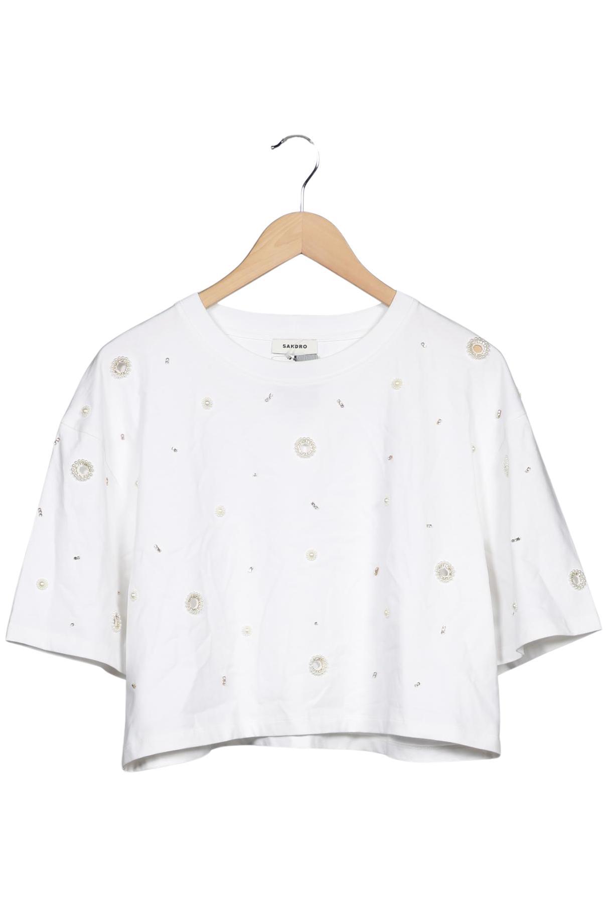 

Sandro Damen T-Shirt, weiß, Gr. 38