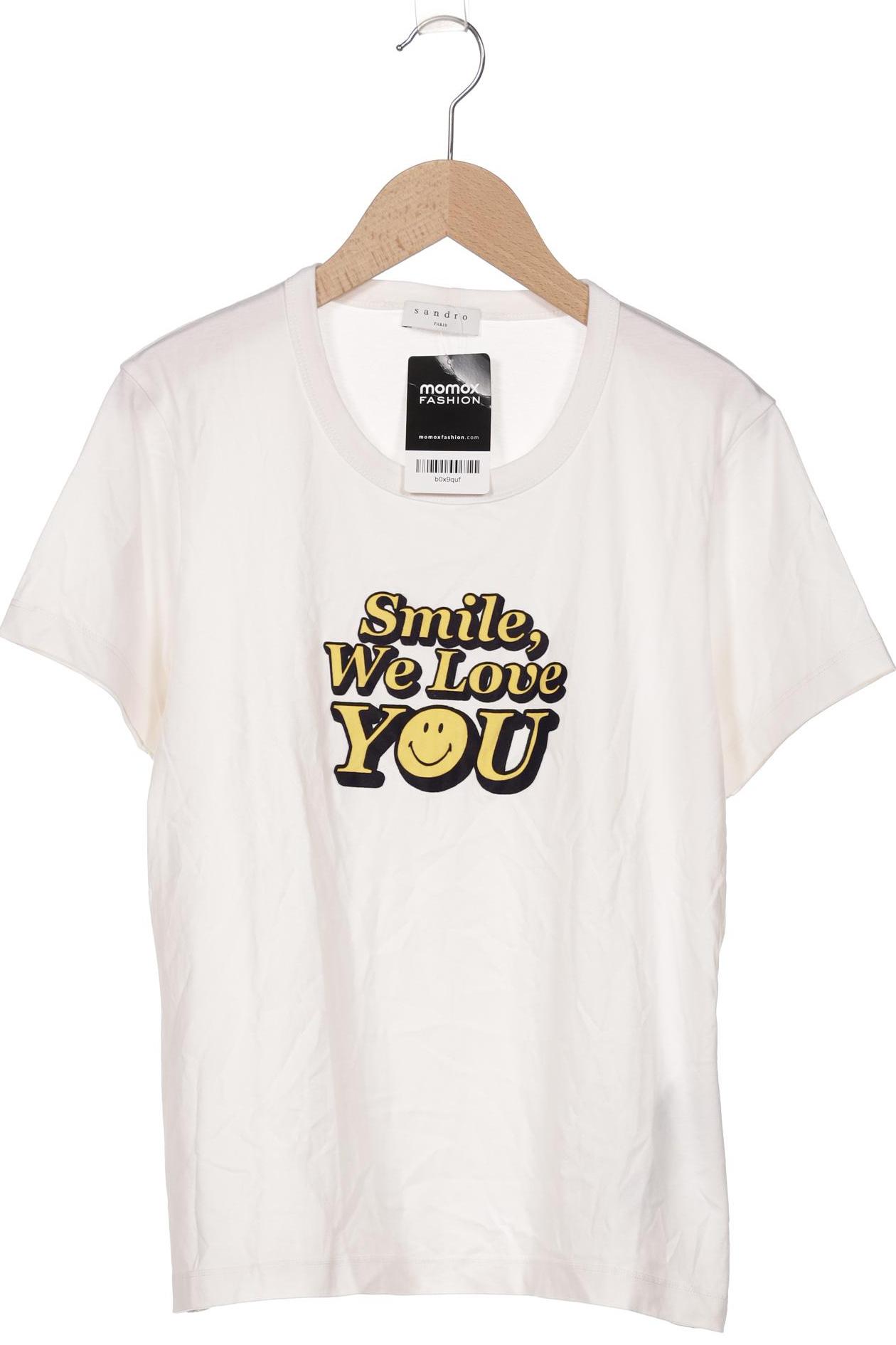 

Sandro Damen T-Shirt, weiß, Gr. 40