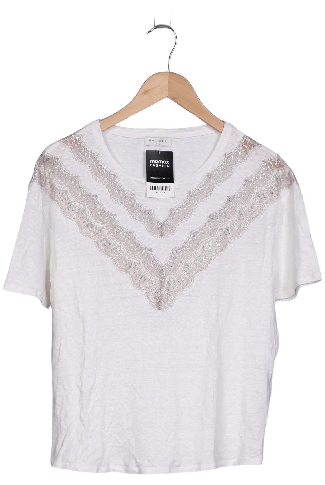 

Sandro Damen T-Shirt, cremeweiß, Gr. 36