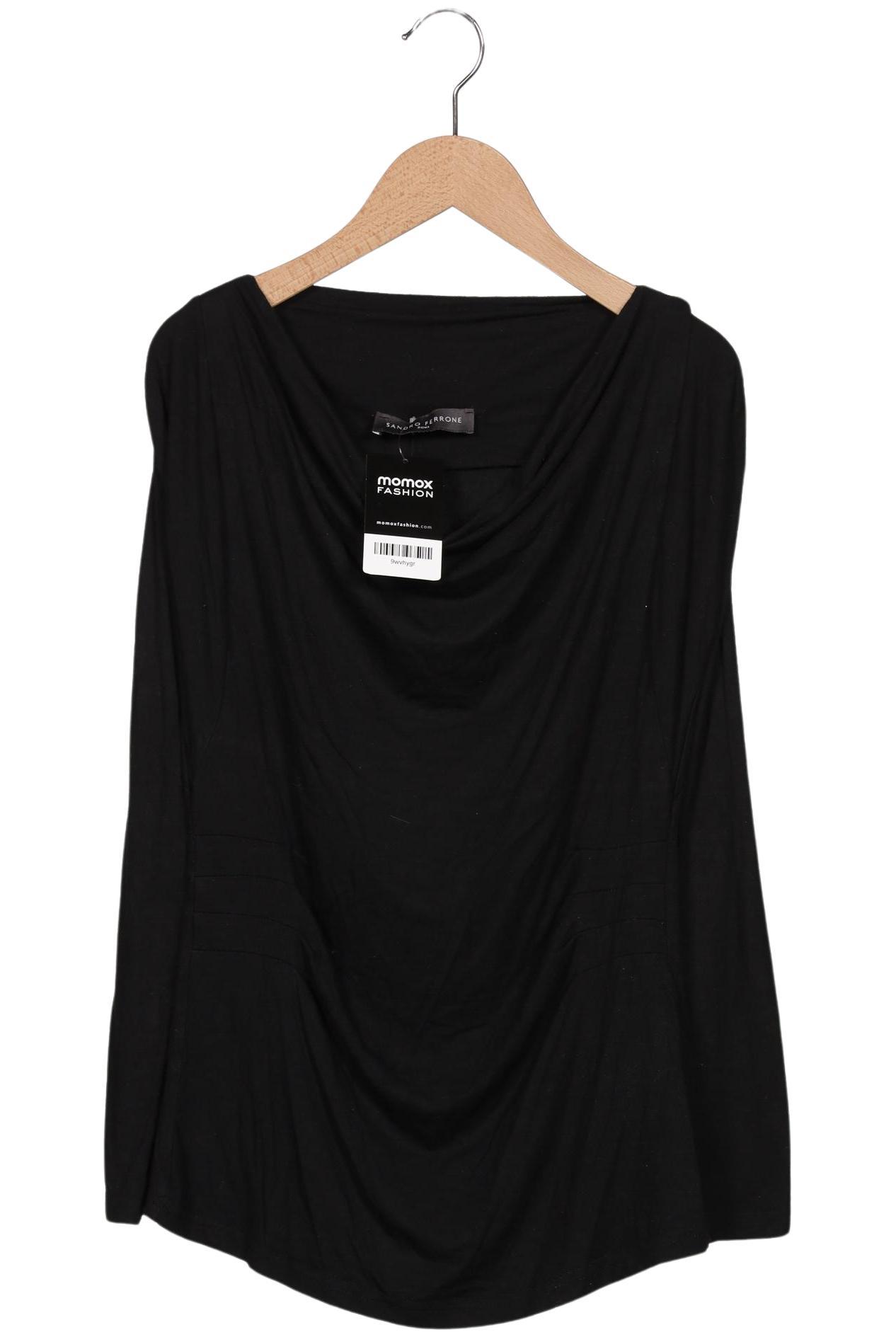 

Sandro Ferrone Damen Langarmshirt, schwarz, Gr. 38