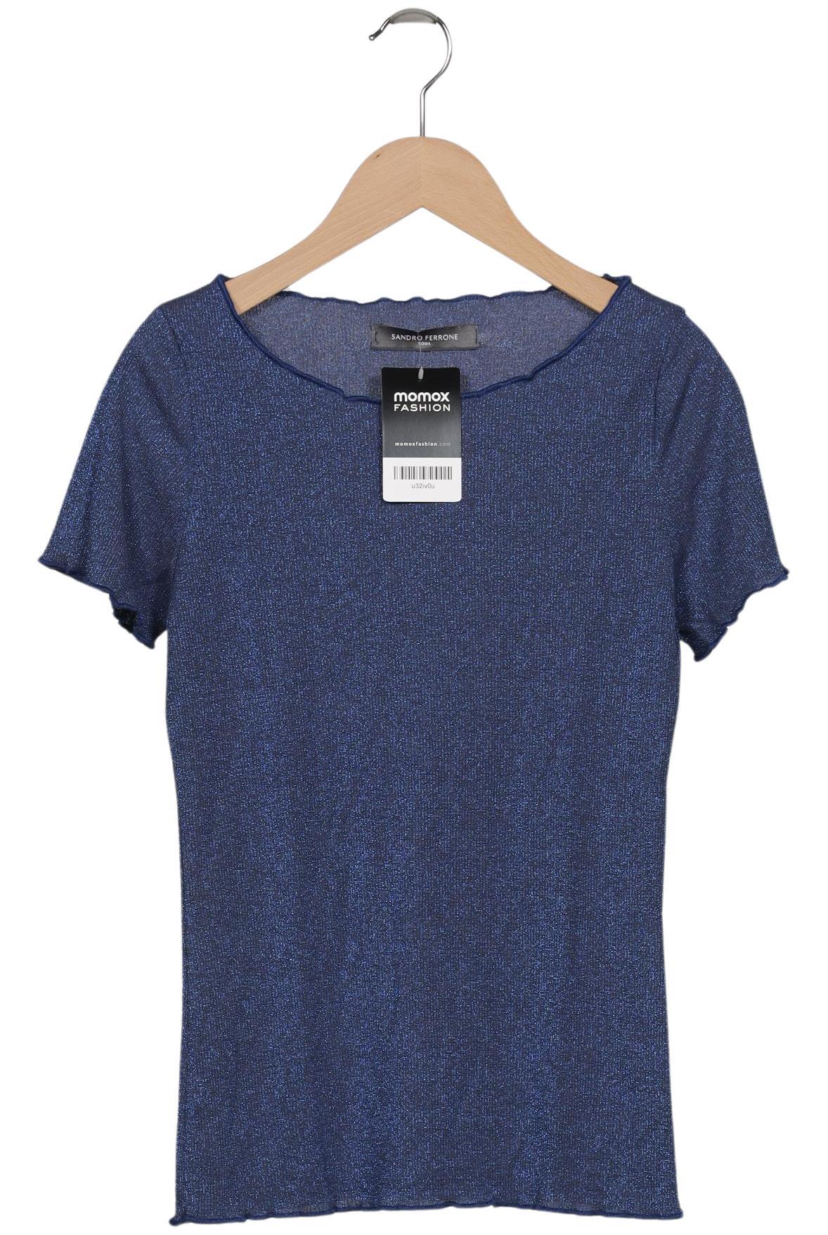 

Sandro Ferrone Damen T-Shirt, blau, Gr. 38