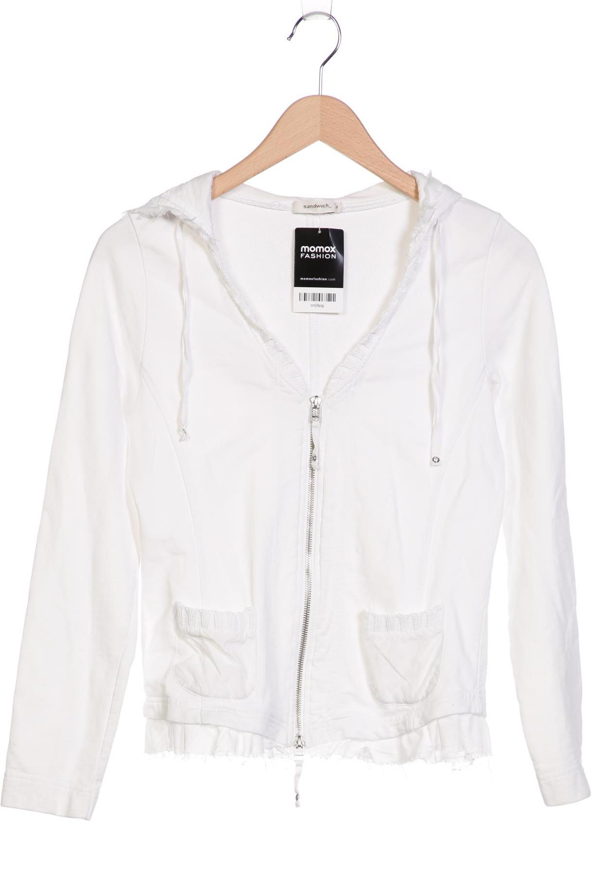 

sandwich_ Damen Kapuzenpullover, weiß, Gr. 38