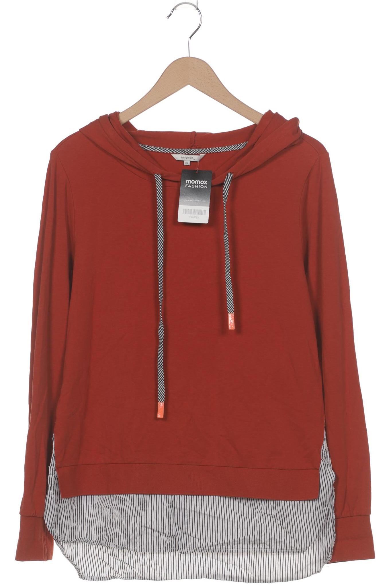 

sandwich_ Damen Kapuzenpullover, rot, Gr. 44