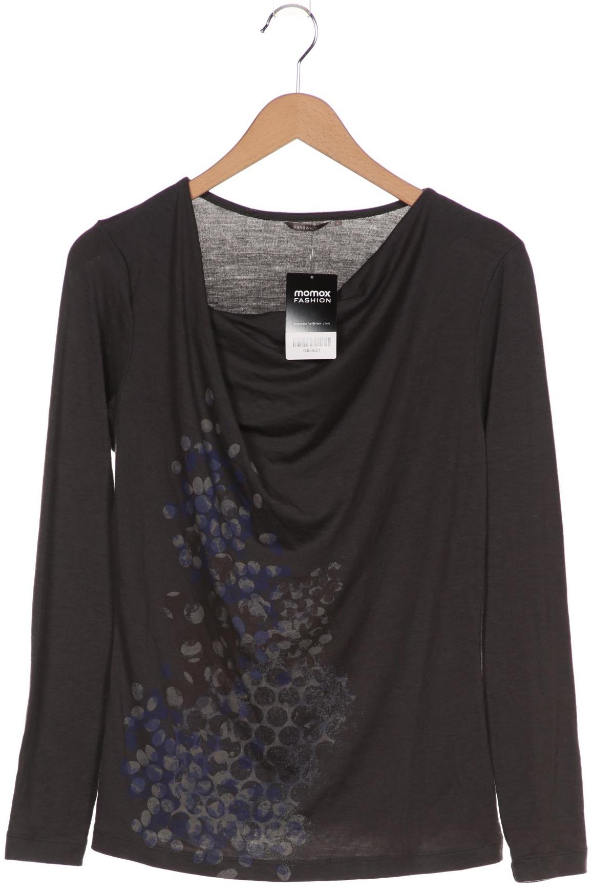 

sandwich_ Damen Langarmshirt, grau, Gr. 42