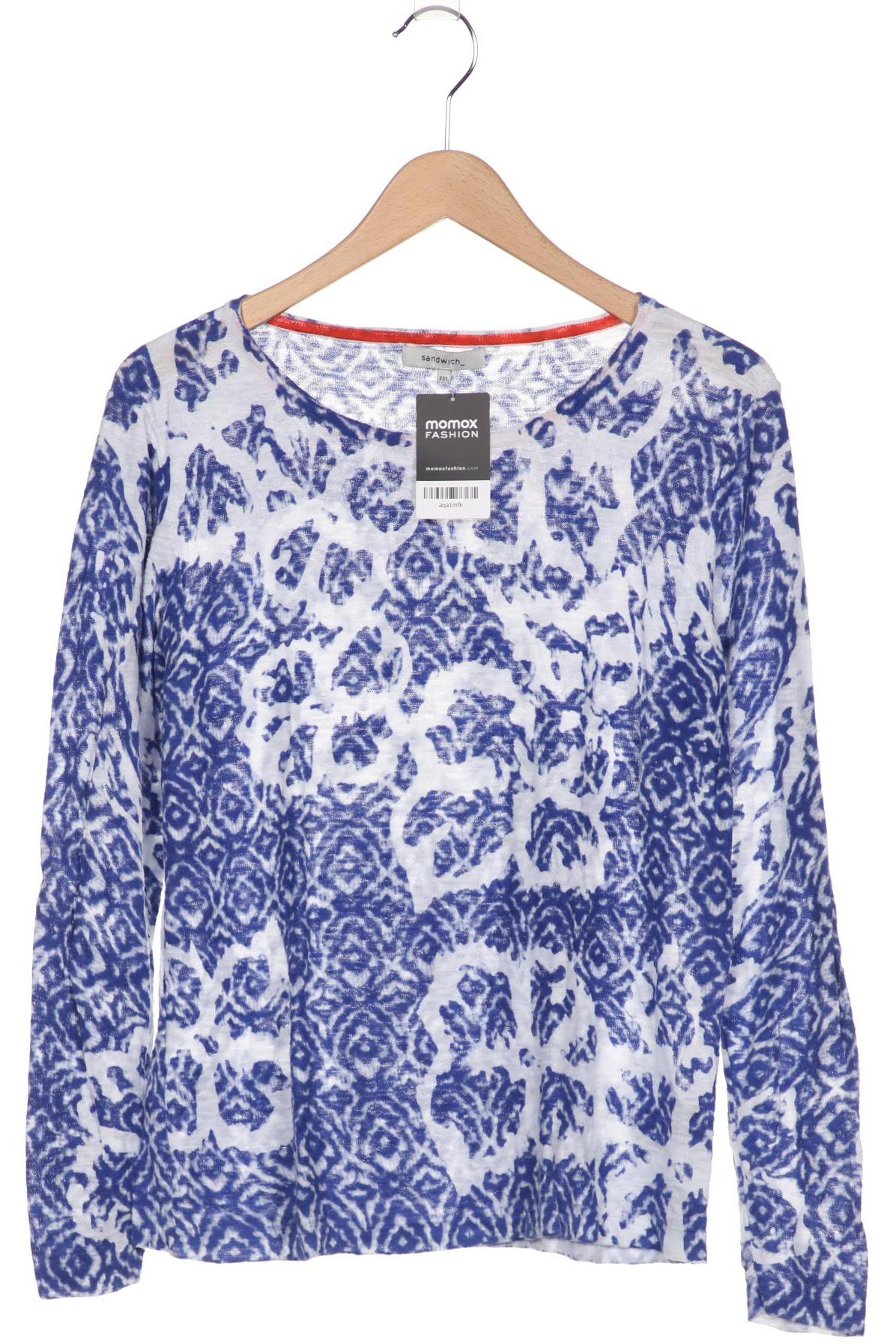 

sandwich_ Damen Langarmshirt, blau, Gr. 46