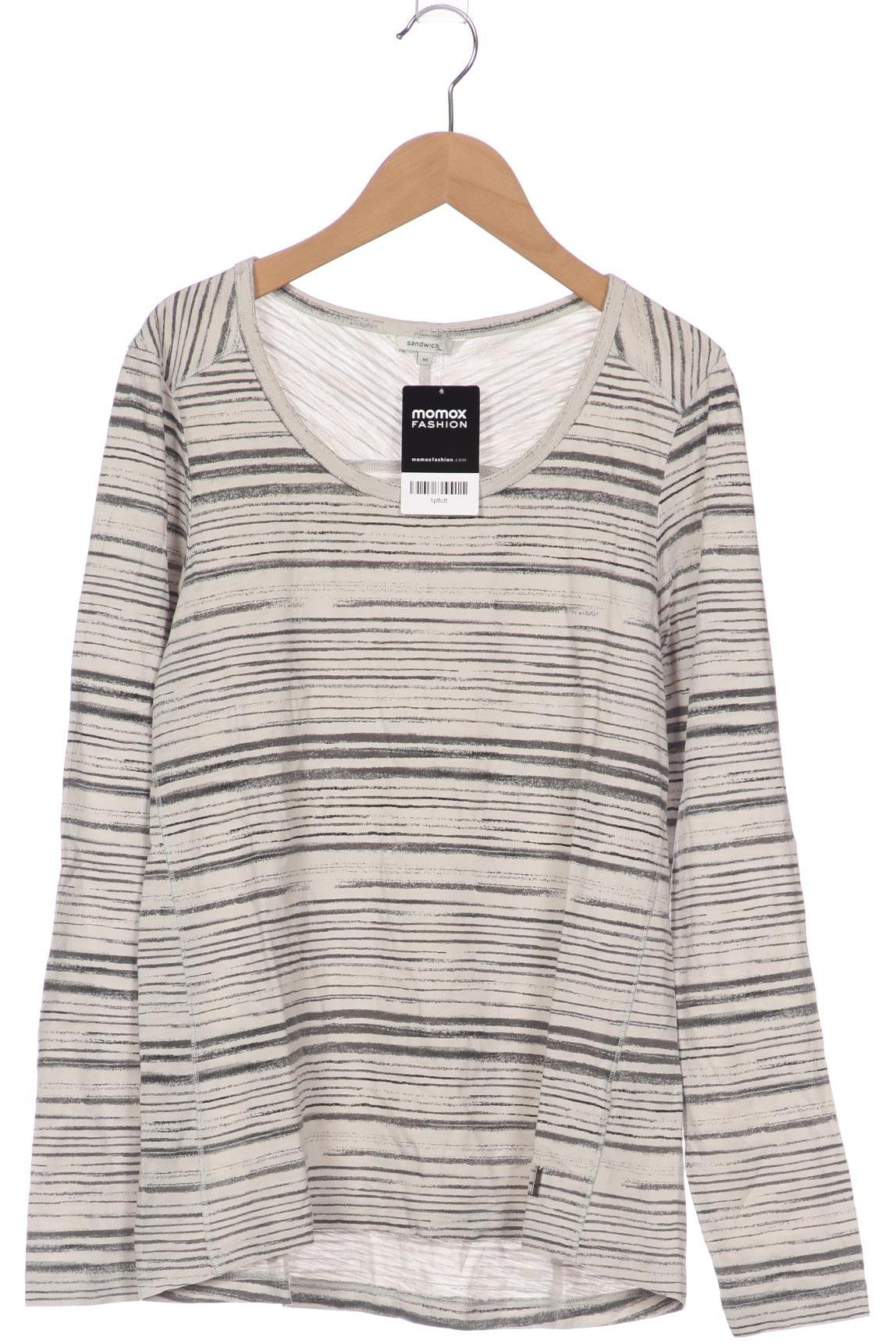 

sandwich_ Damen Langarmshirt, grau, Gr. 38