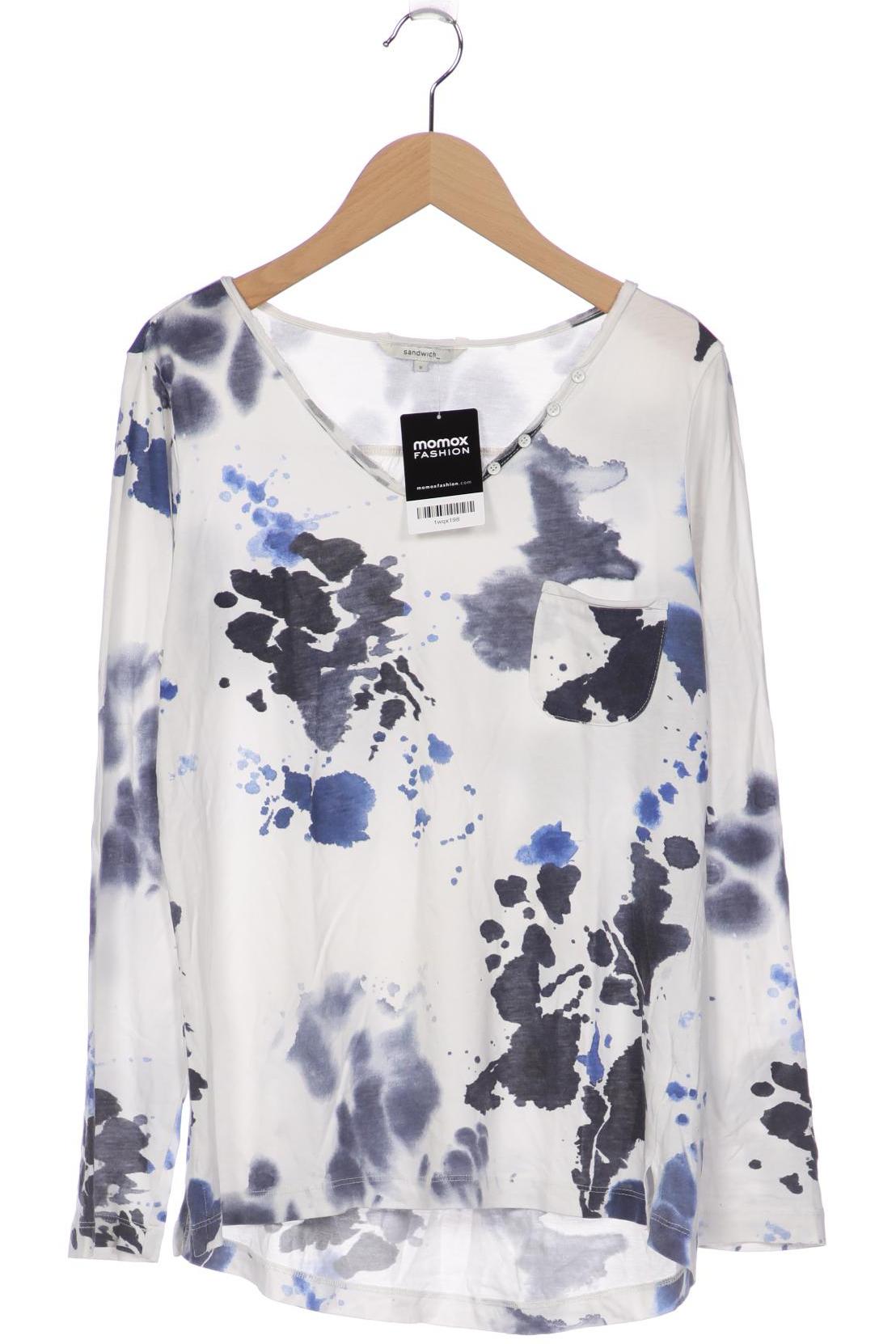 

sandwich_ Damen Langarmshirt, weiß