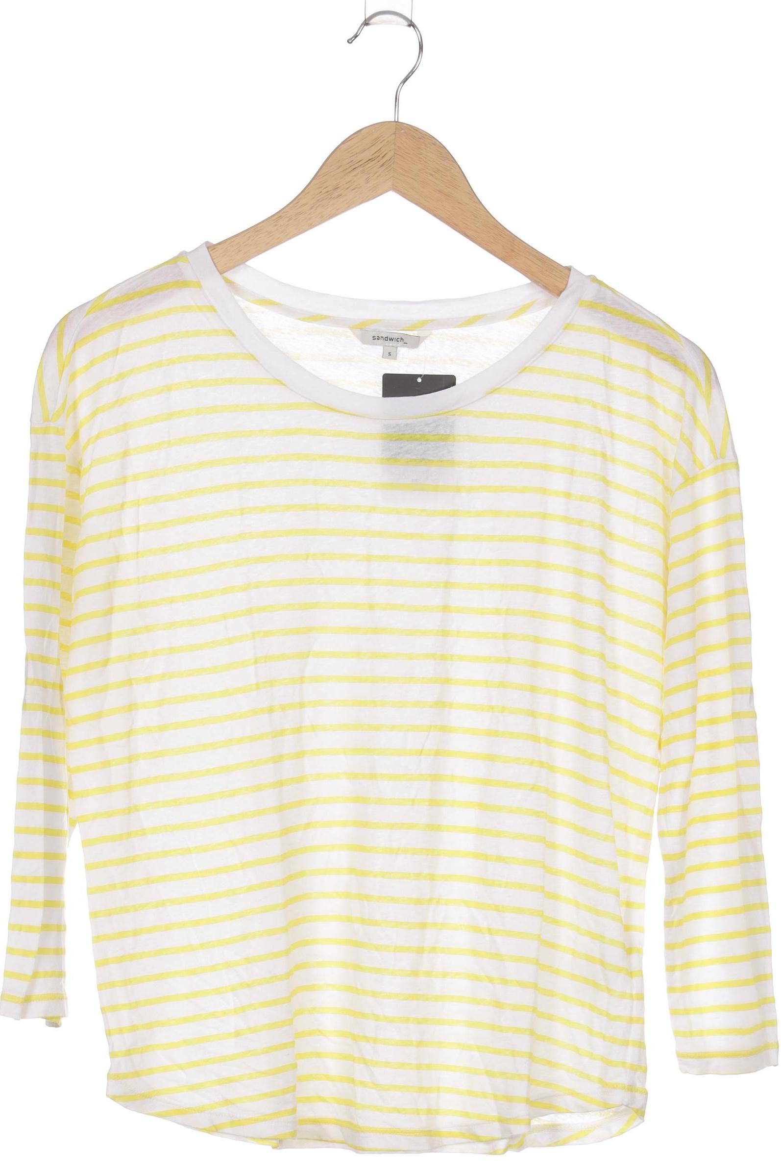 

sandwich_ Damen Langarmshirt, gelb, Gr.