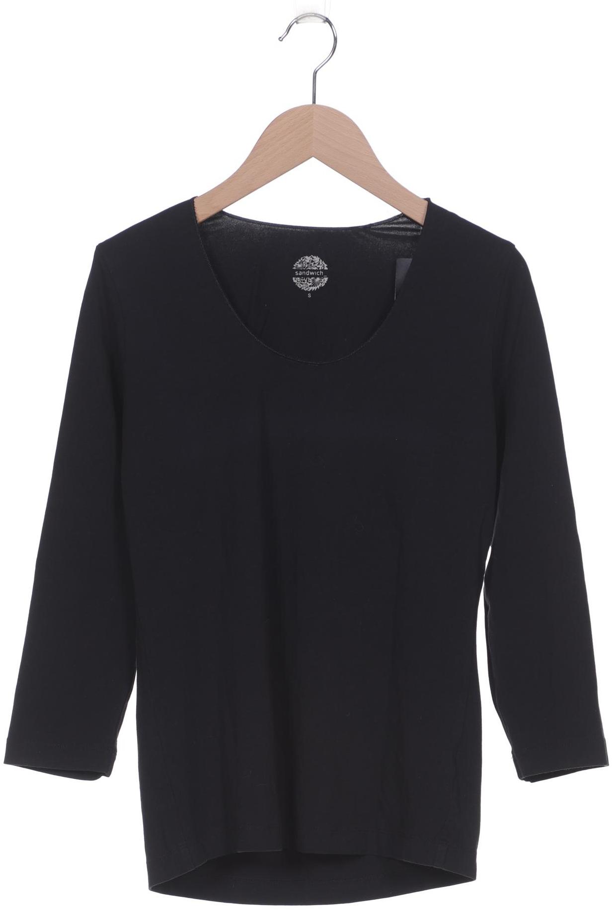 

sandwich_ Damen Langarmshirt, schwarz