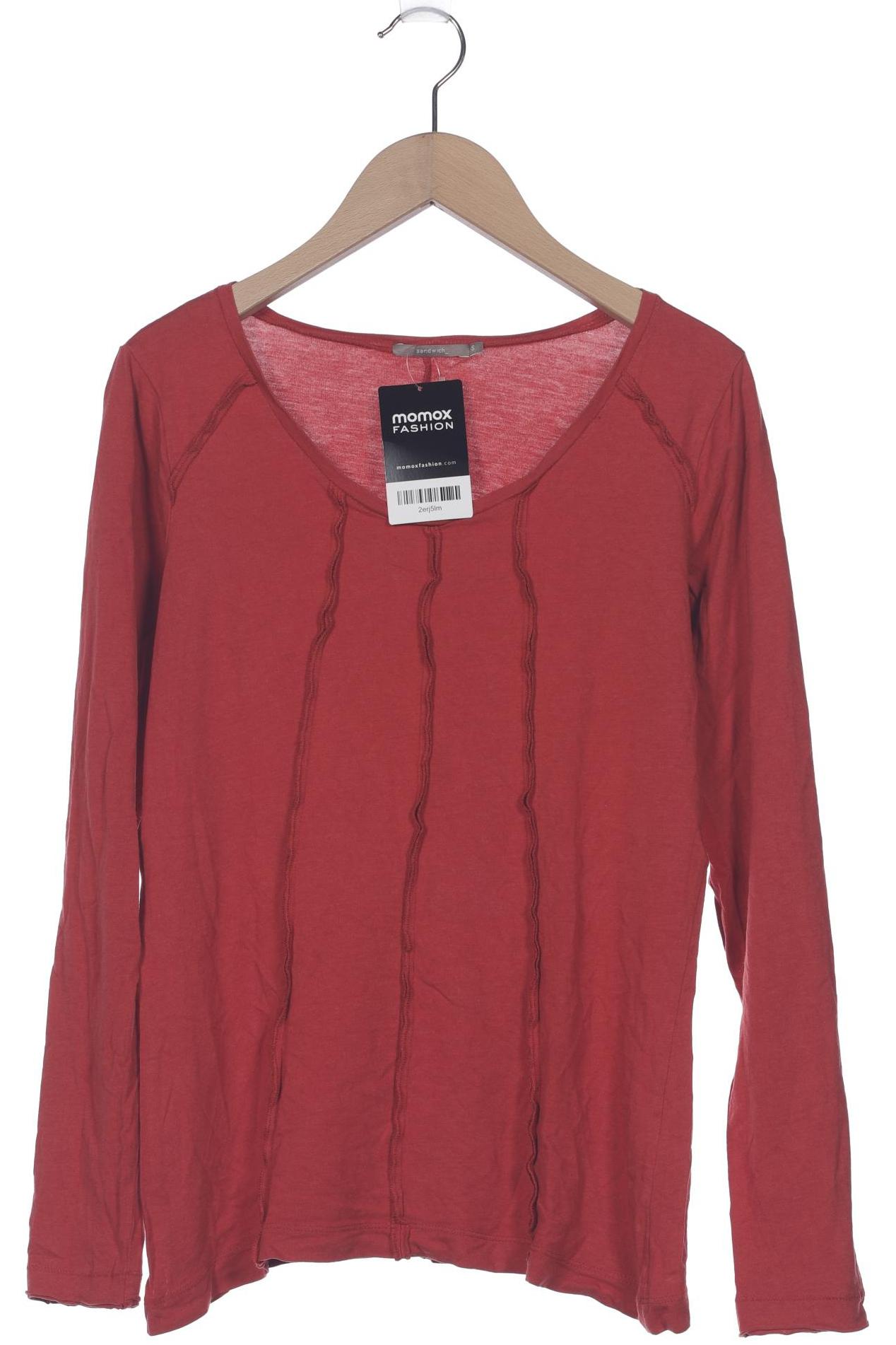 

sandwich_ Damen Langarmshirt, rot