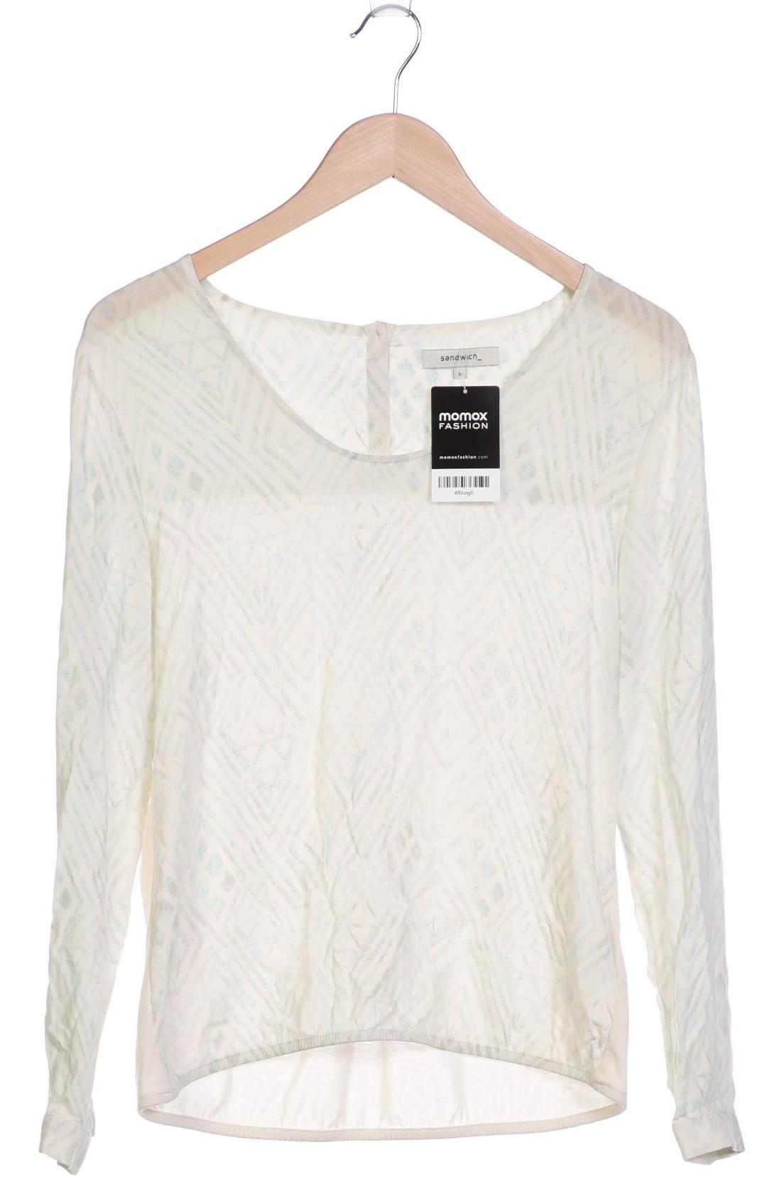 

sandwich_ Damen Langarmshirt, cremeweiß