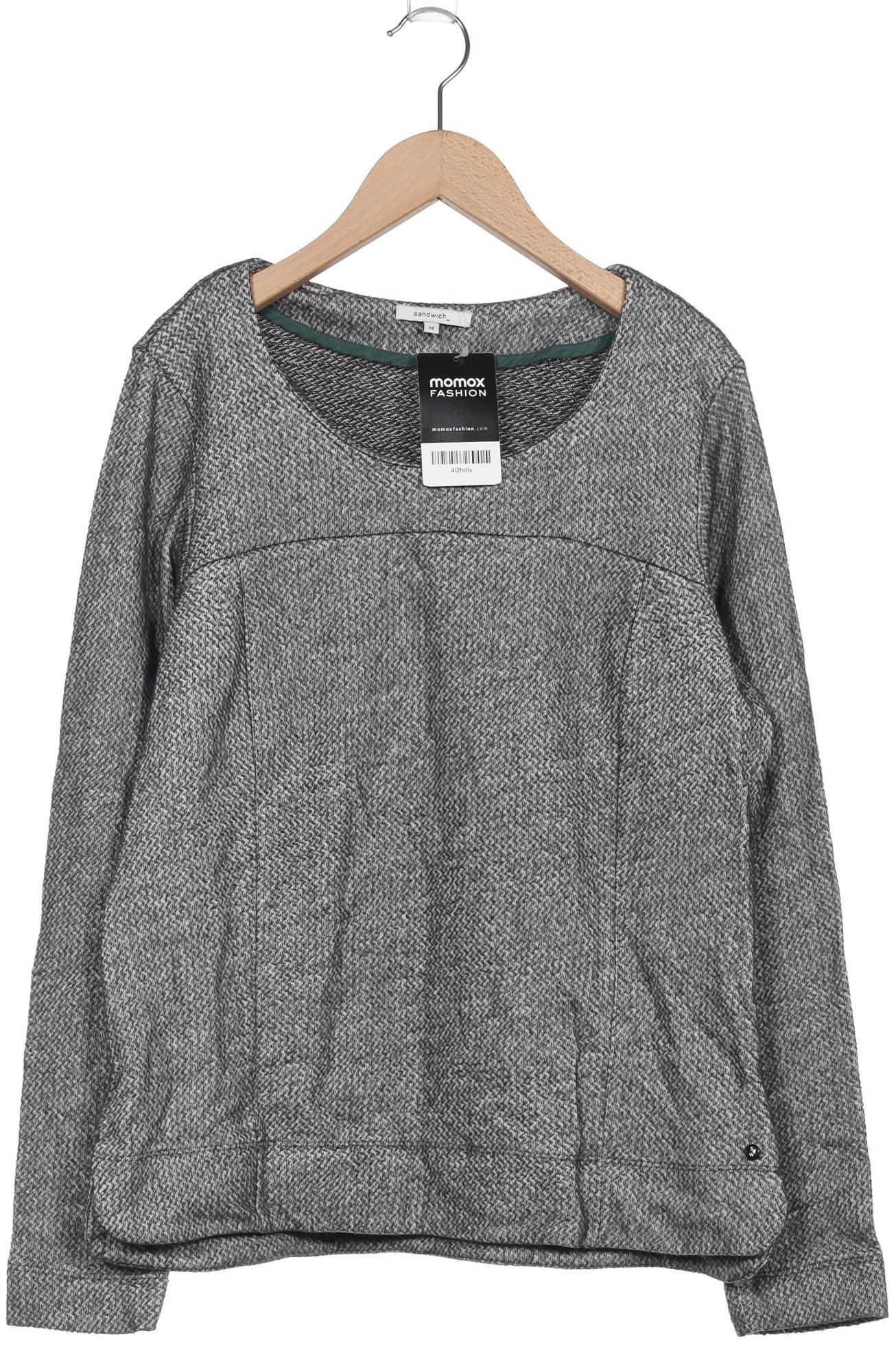 

sandwich_ Damen Langarmshirt, grau, Gr. 38