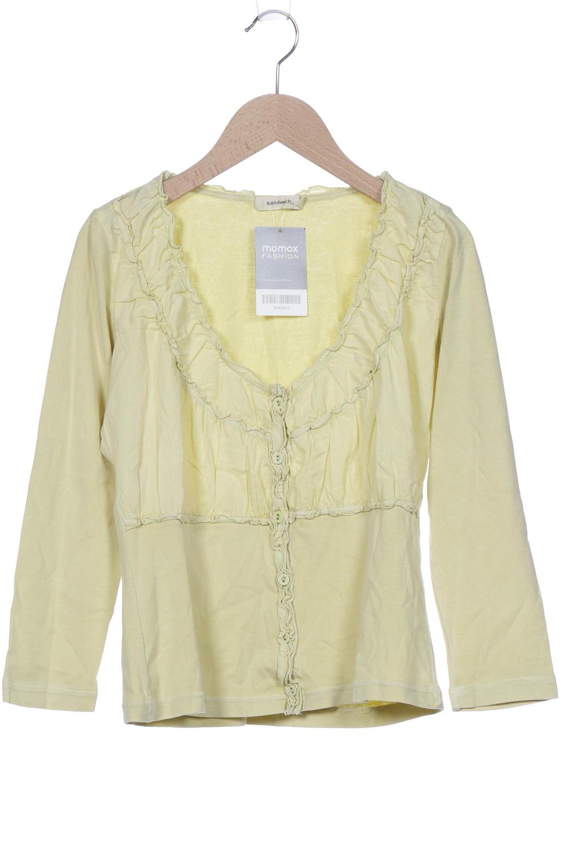 

sandwich_ Damen Langarmshirt, gelb