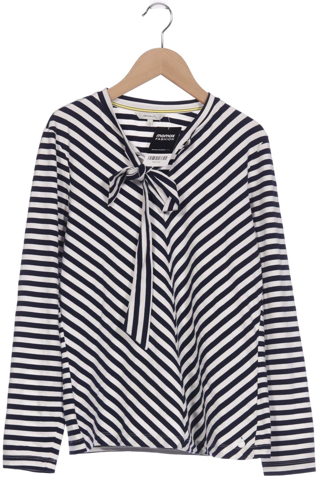 

sandwich_ Damen Langarmshirt, marineblau, Gr. 42