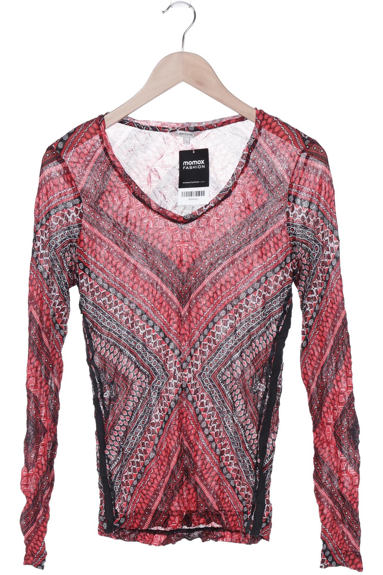

sandwich_ Damen Langarmshirt, rot, Gr. 36