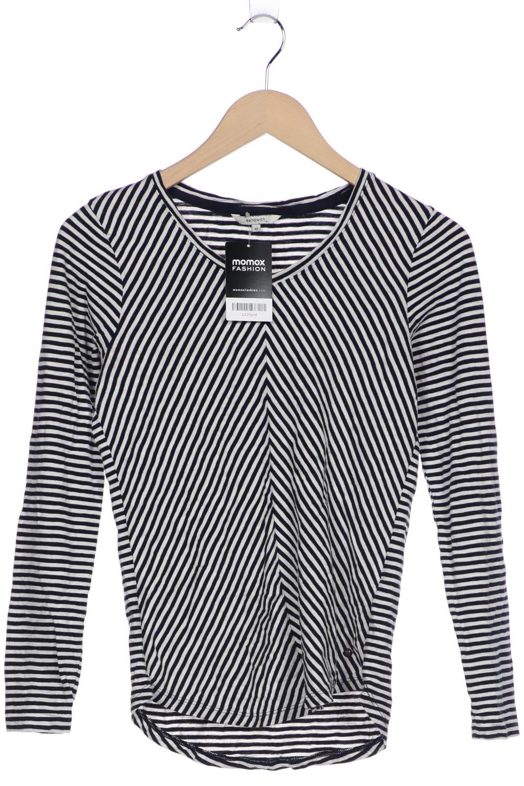 

sandwich_ Damen Langarmshirt, marineblau