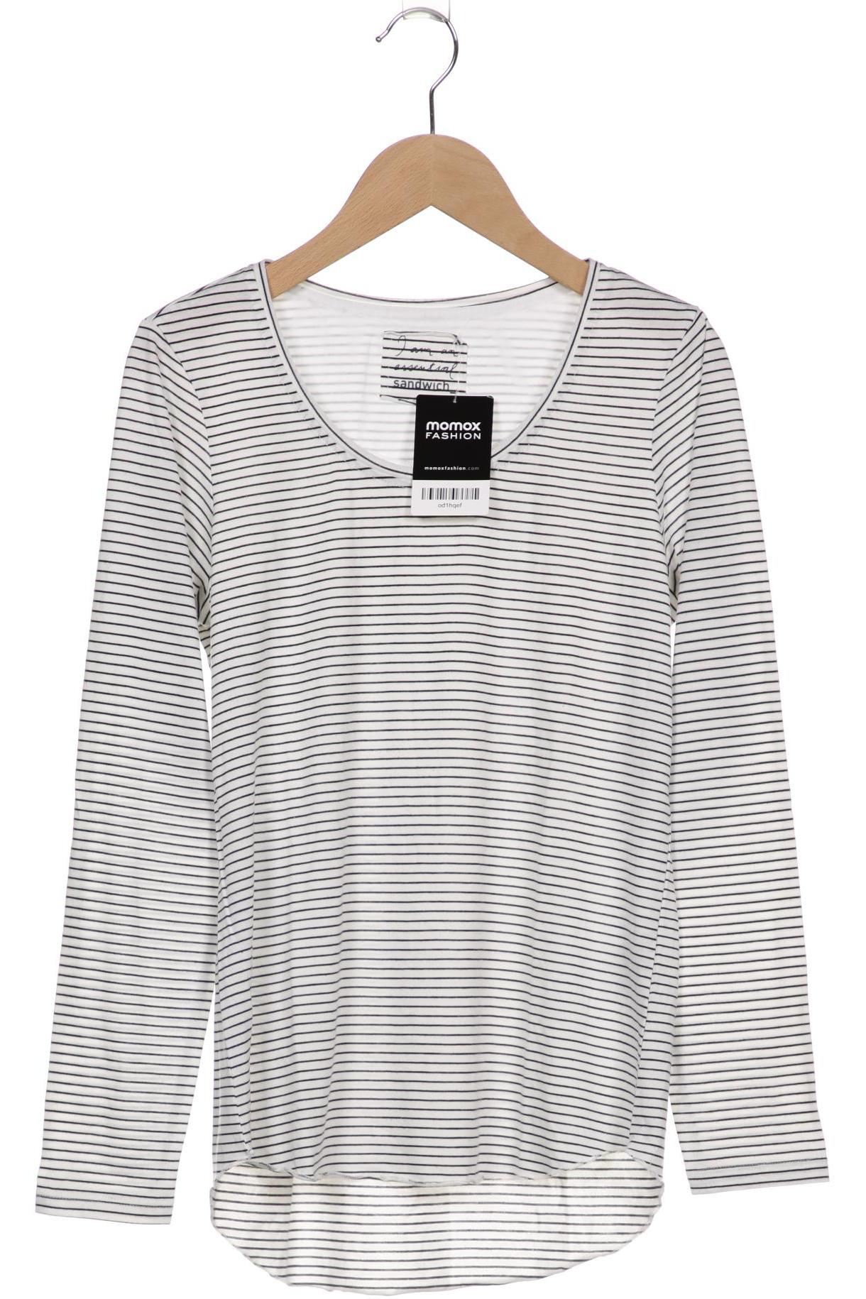 

sandwich_ Damen Langarmshirt, weiß