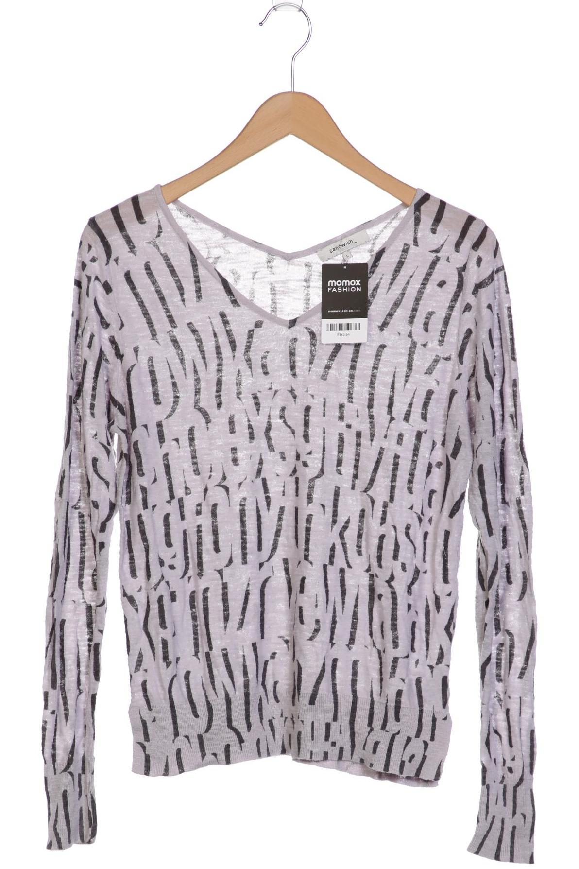 

sandwich_ Damen Langarmshirt, grau