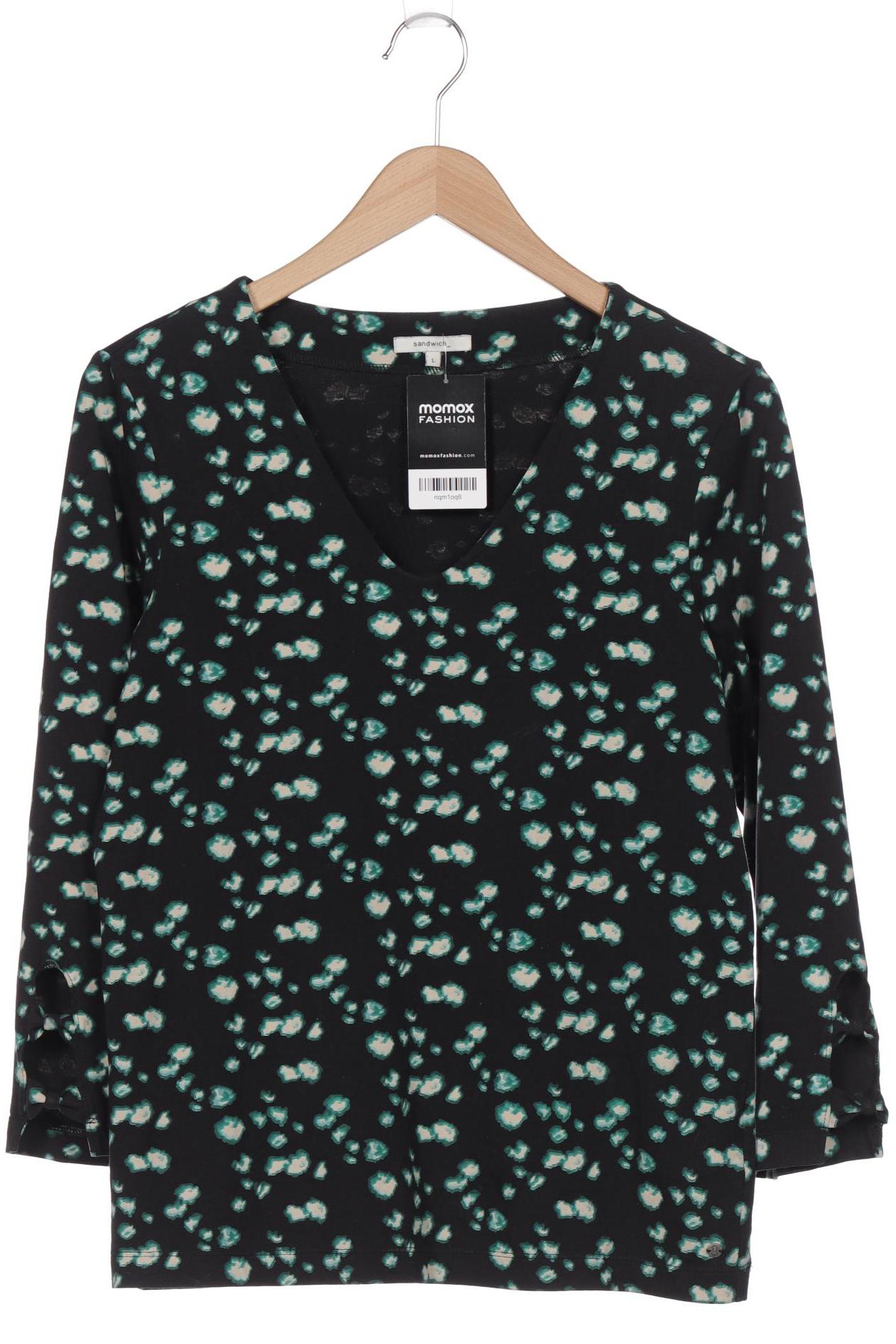 

sandwich_ Damen Langarmshirt, schwarz