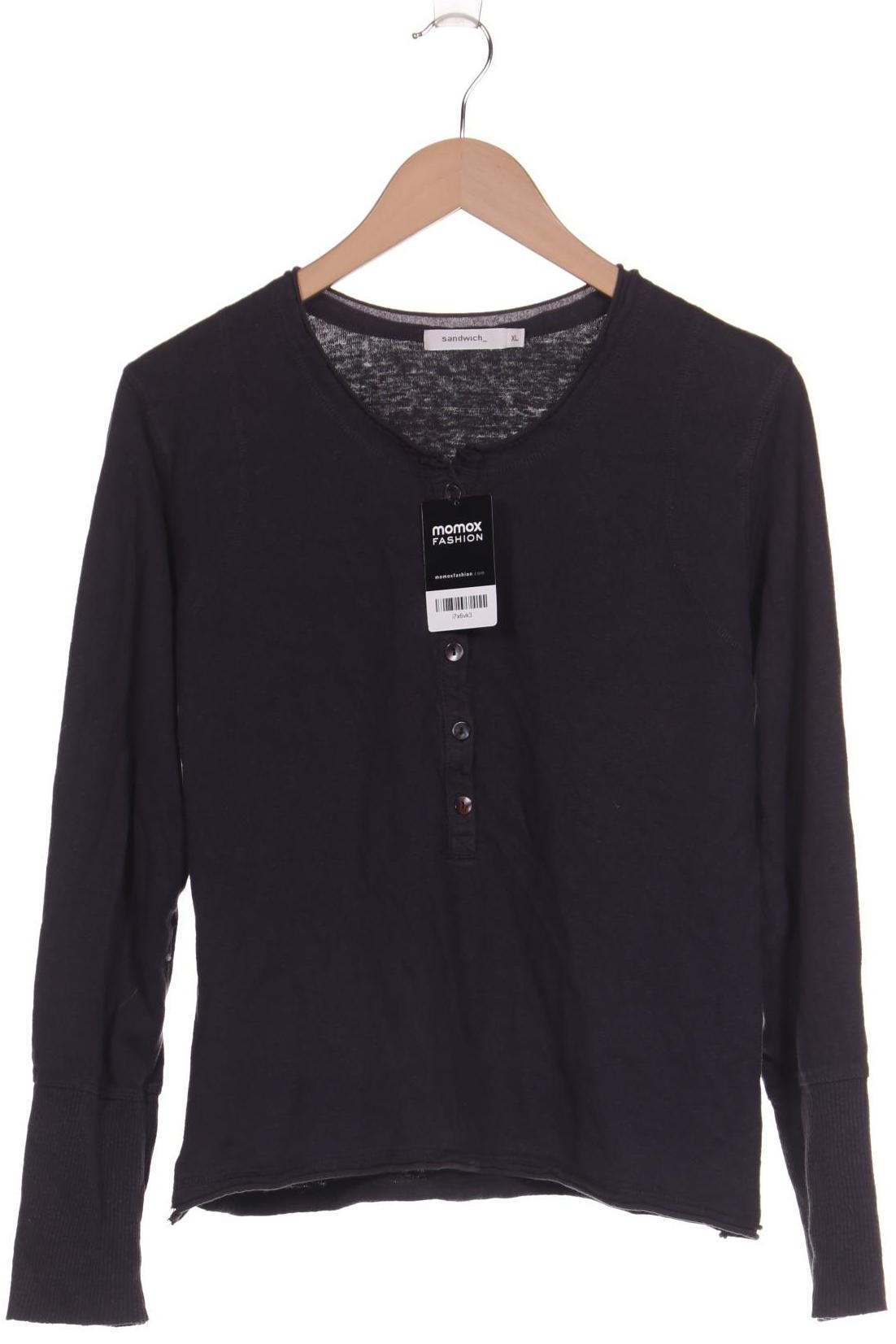 Thumbnail - sandwich_ Damen Langarmshirt, grau, Gr. 44