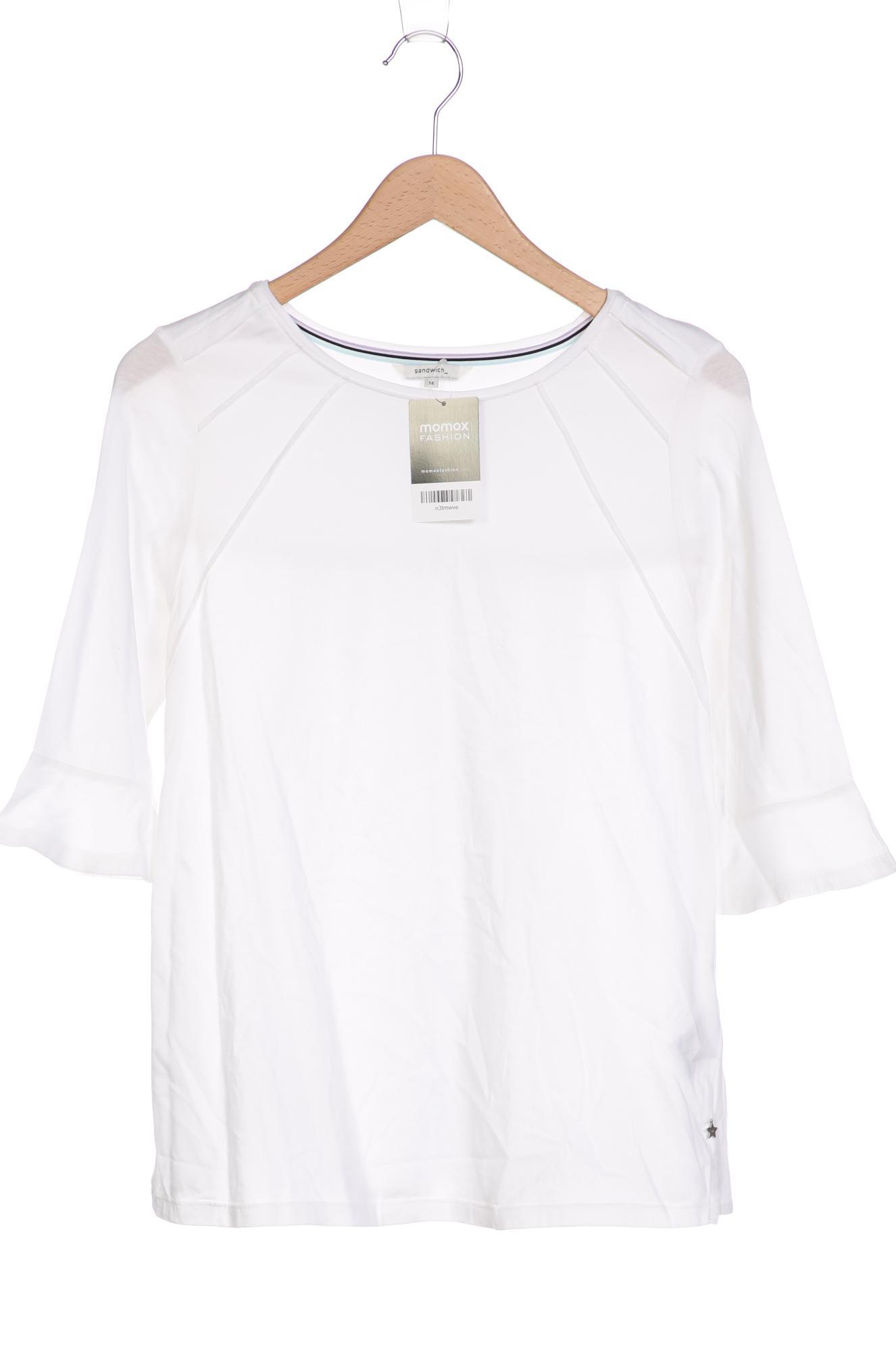 

sandwich_ Damen Langarmshirt, weiß
