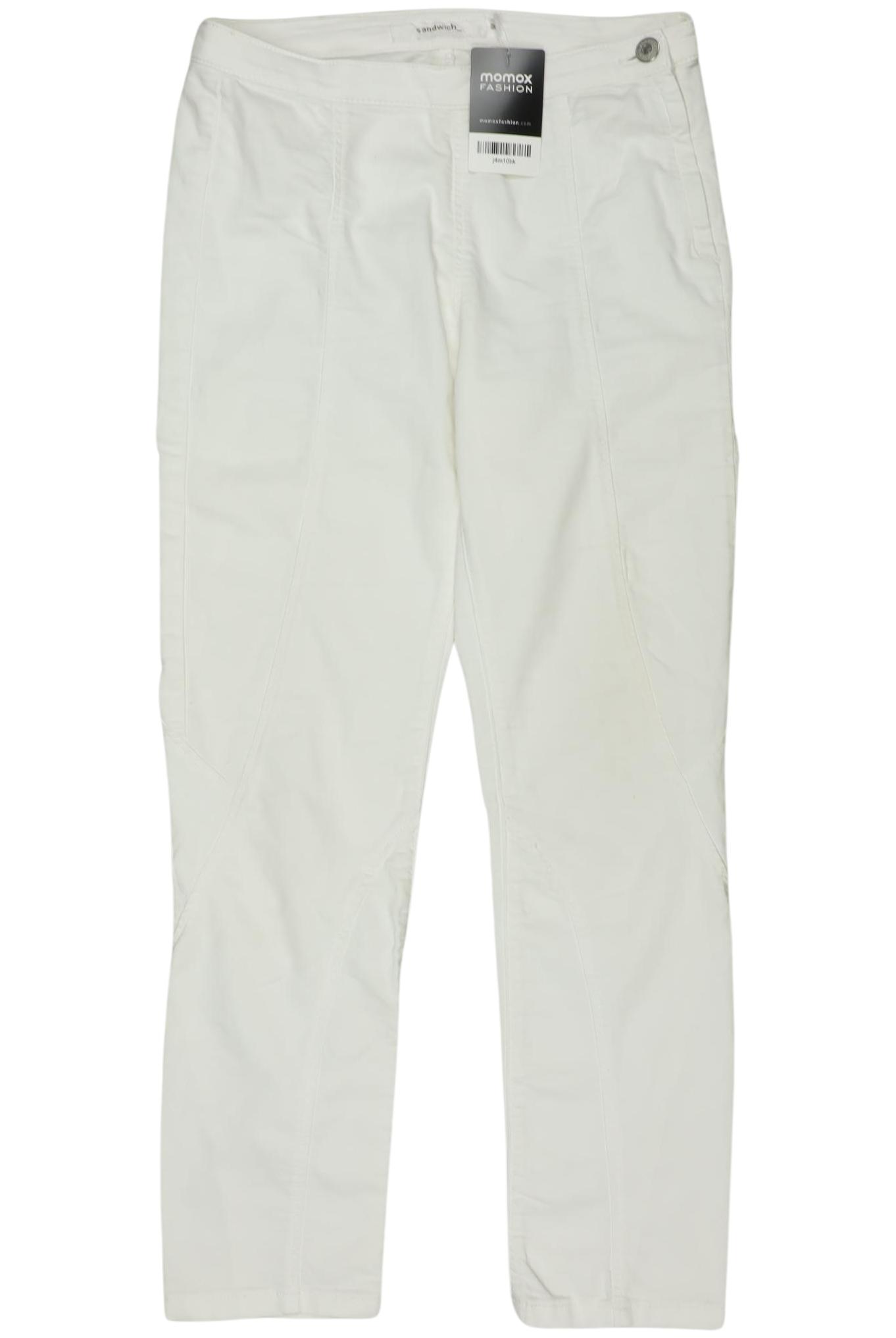 

sandwich_ Damen Stoffhose, weiß, Gr. 36