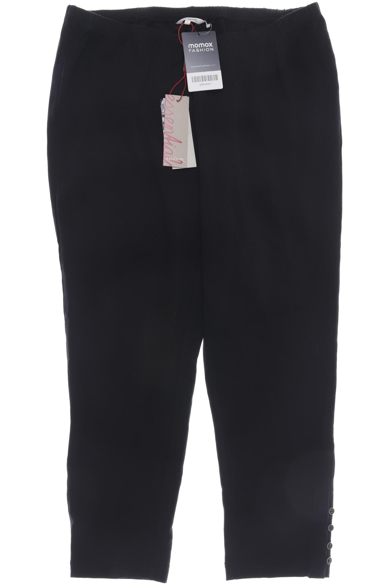 

sandwich_ Damen Stoffhose, schwarz, Gr. 0
