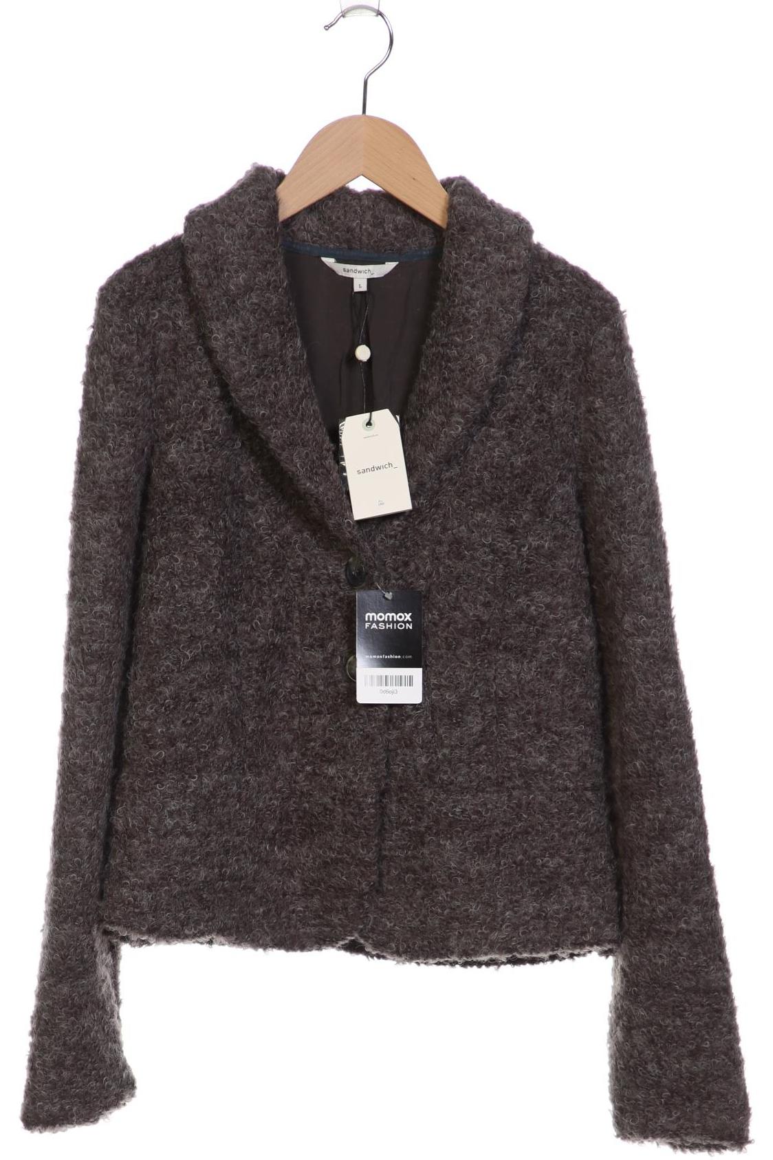 

sandwich_ Damen Strickjacke, grau, Gr. 42