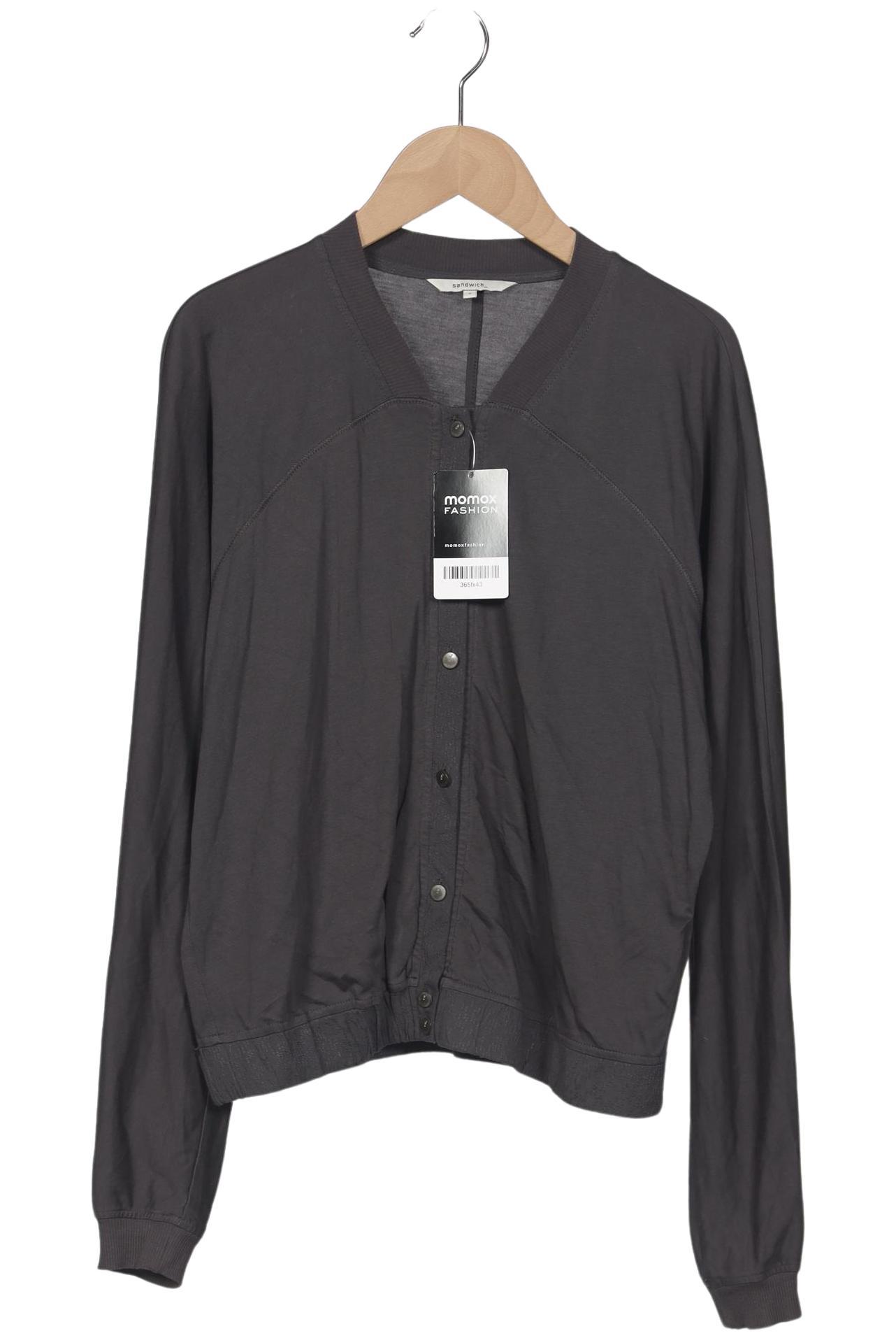 

sandwich_ Damen Strickjacke, grau, Gr. 36